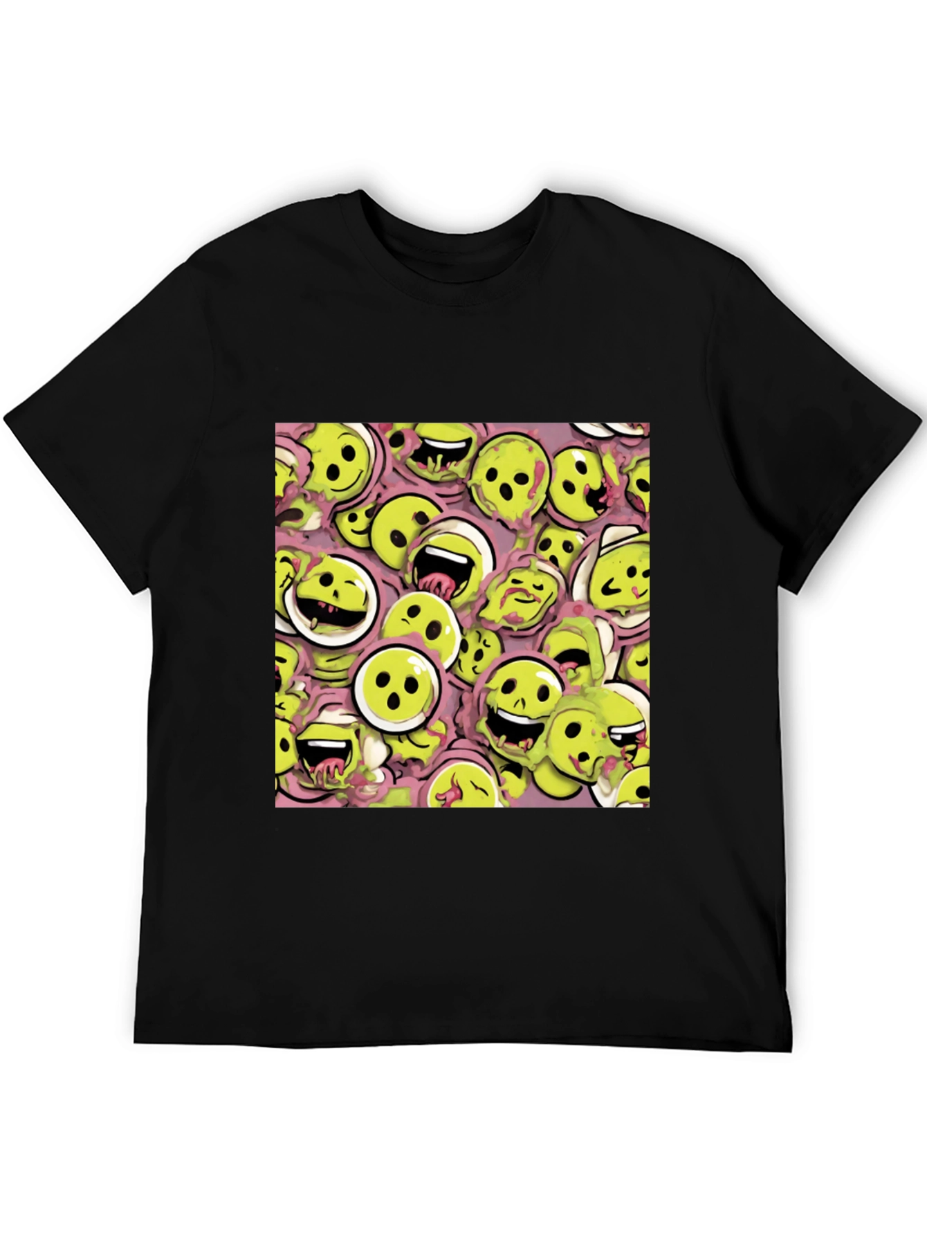 Funky Smiley Face T-Shirt - Unique Graphic Tee