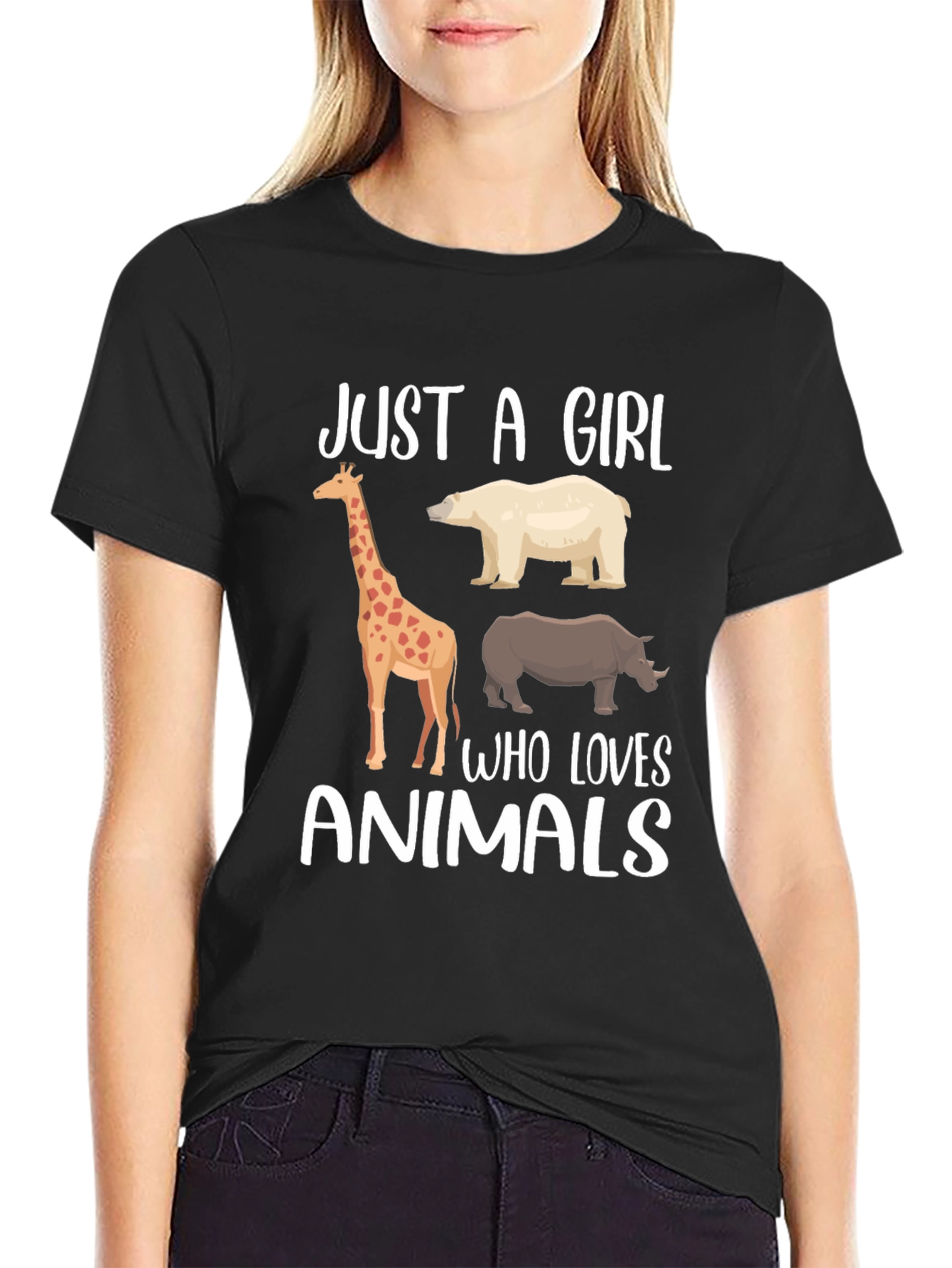 Just A Girl Who Loves Animals T-Shirt
