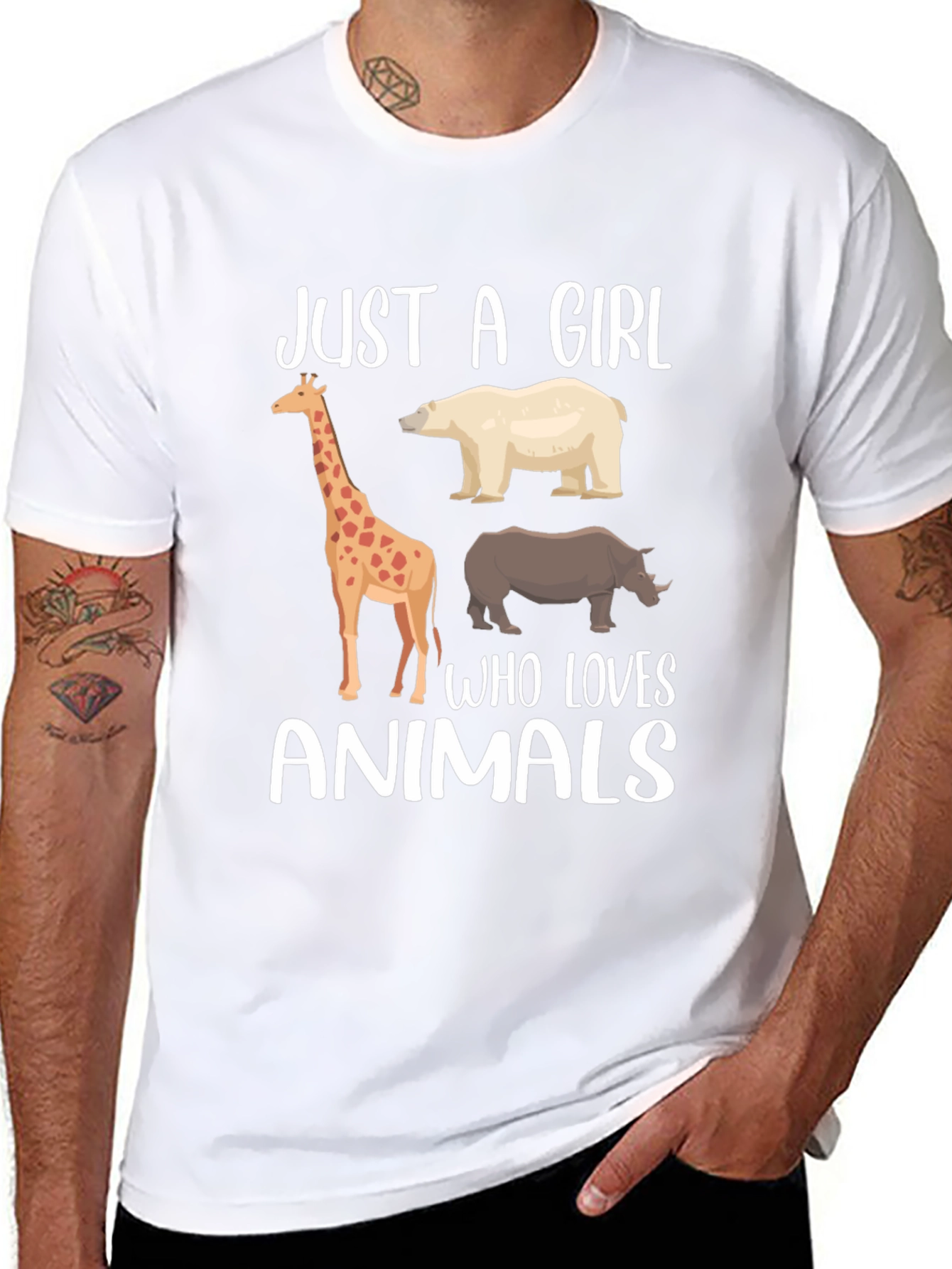 Just A Girl Who Loves Animals T-Shirt