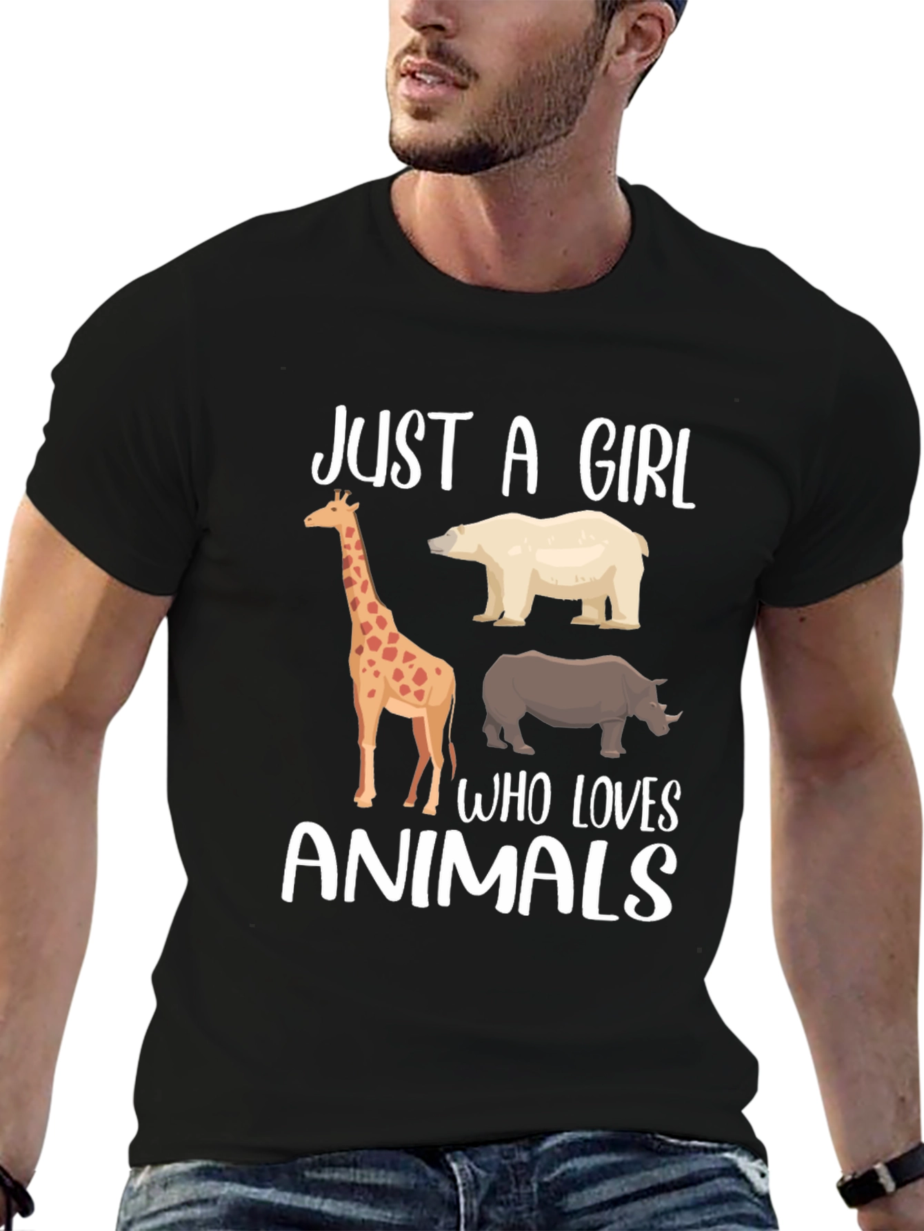Just A Girl Who Loves Animals T-Shirt