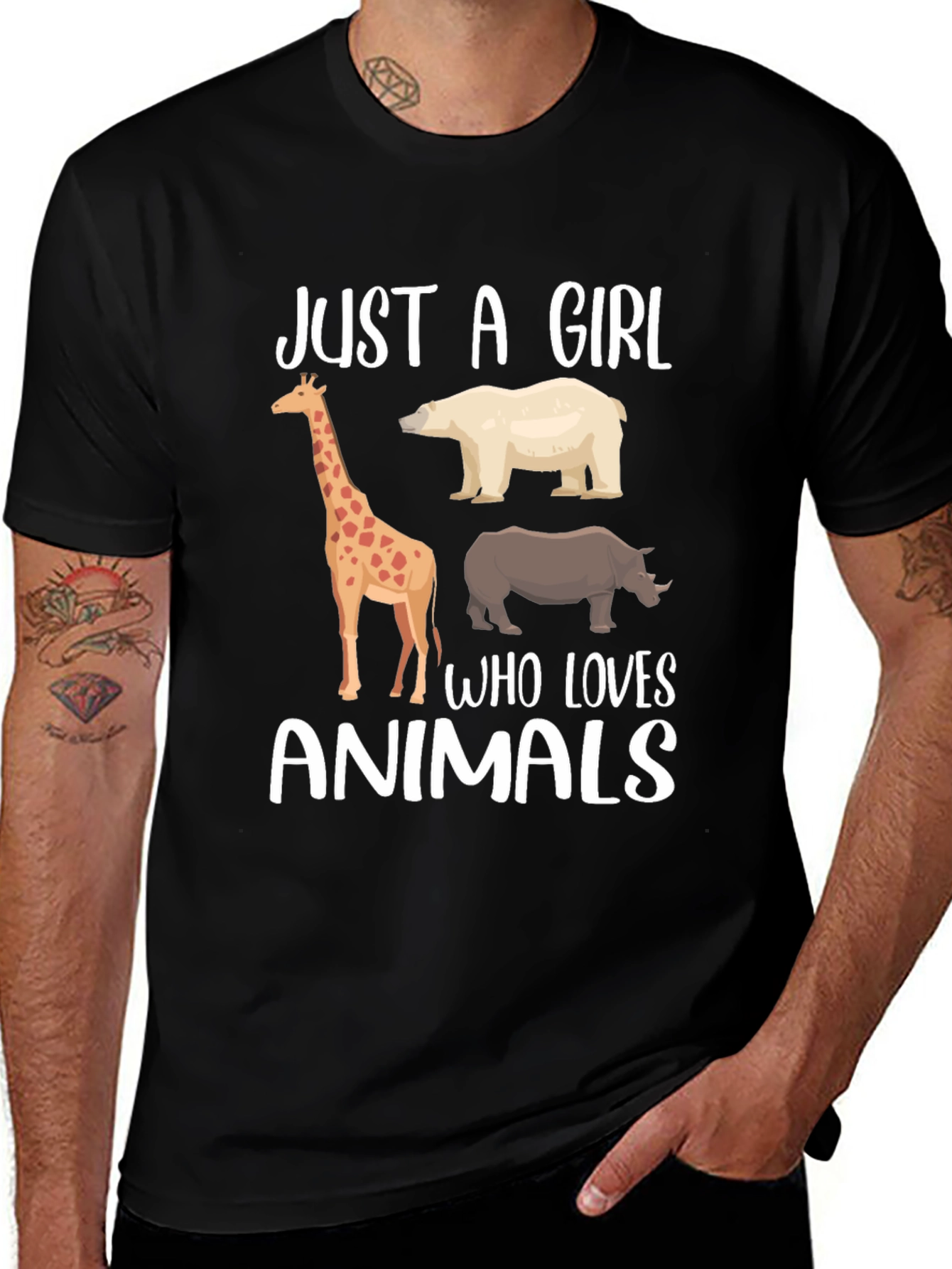 Just A Girl Who Loves Animals T-Shirt
