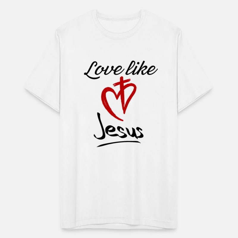 Love like Jesus heart and cross quote son of god