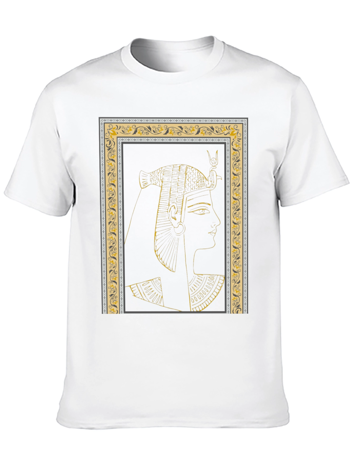 Egyptian Queen Graphic Tee - Black Cotton T-Shirt