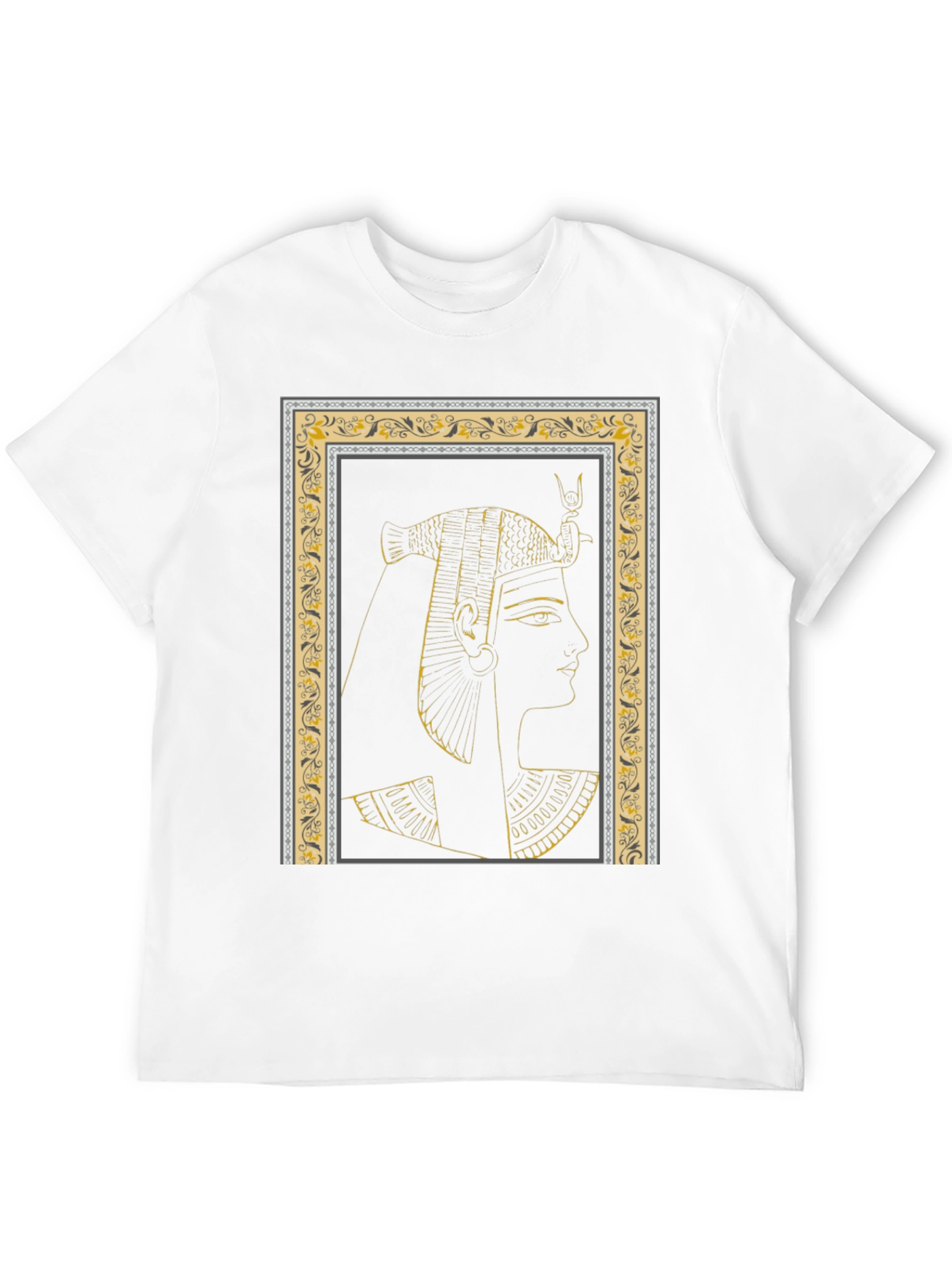 Egyptian Queen Graphic Tee - Black Cotton T-Shirt