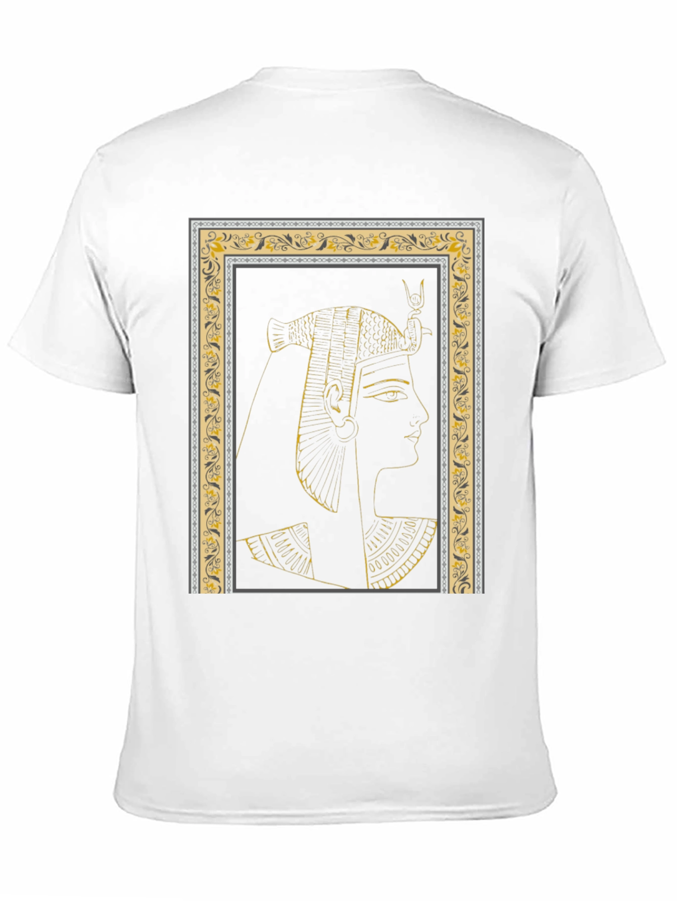 Egyptian Queen Graphic Tee - Black Cotton T-Shirt