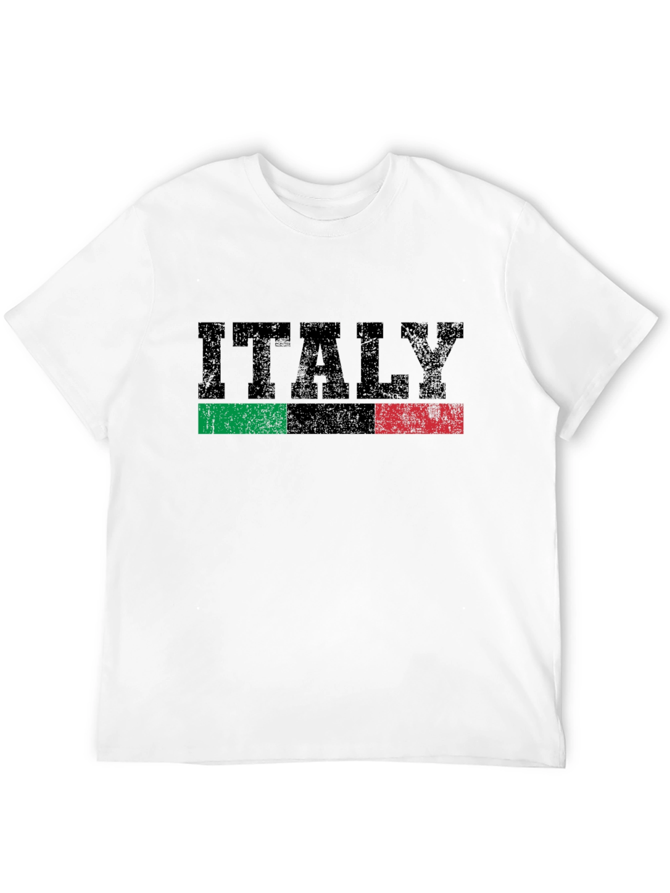 Italy Flag Graphic T-Shirt - Black