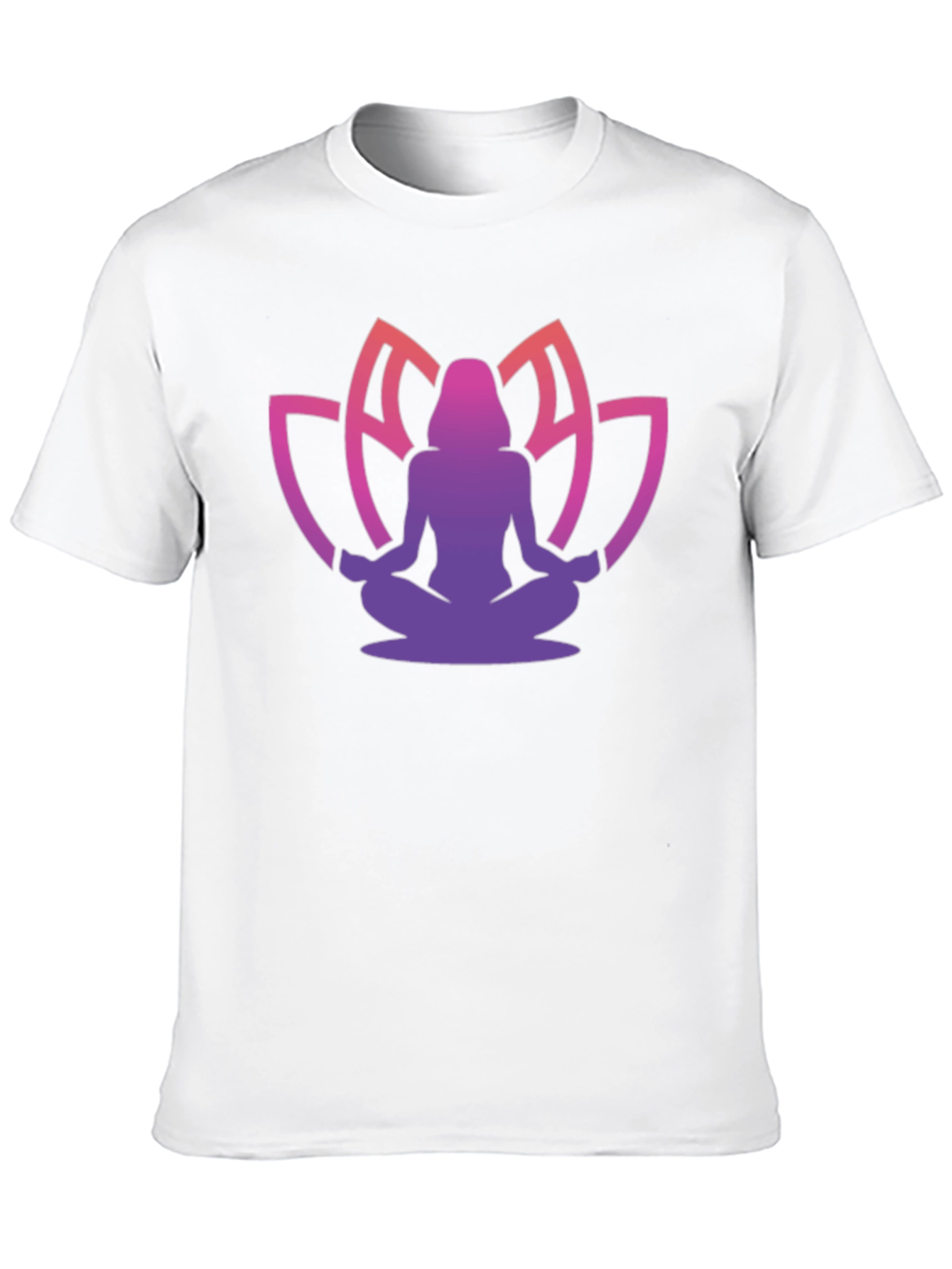 Meditative Lotus T-Shirt - Black