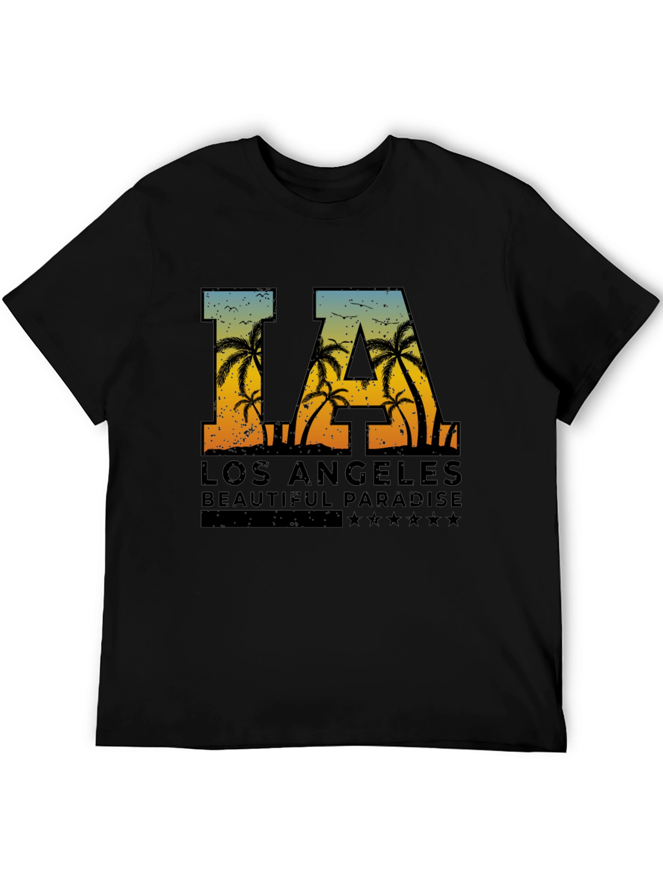 LA Palm Tree Graphic Tee - Los Angeles T-Shirt