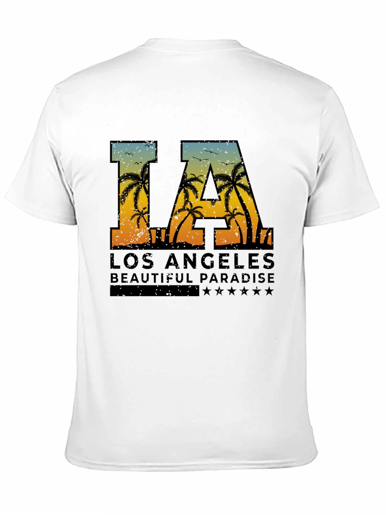 LA Palm Tree Graphic Tee - Los Angeles T-Shirt