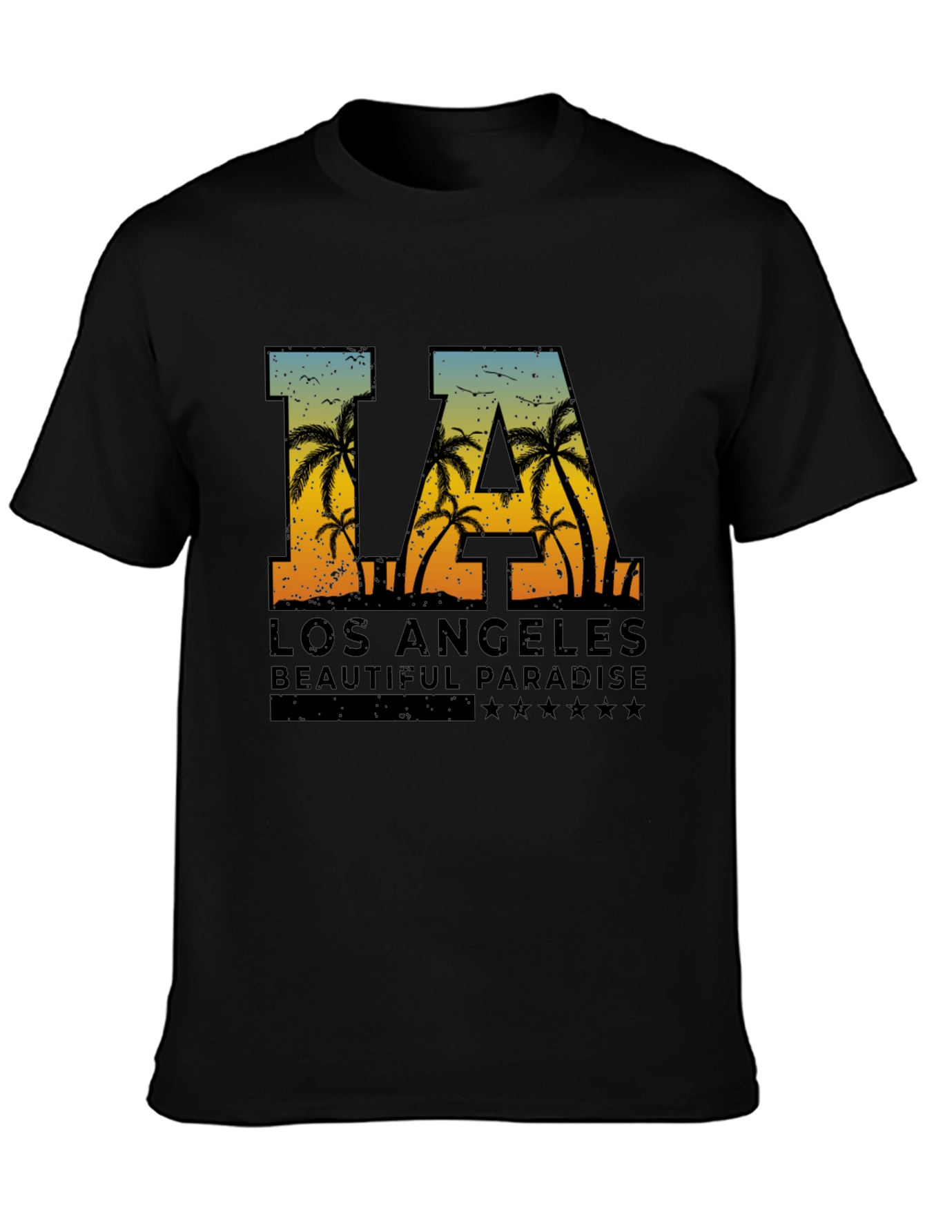 LA Palm Tree Graphic Tee - Los Angeles T-Shirt