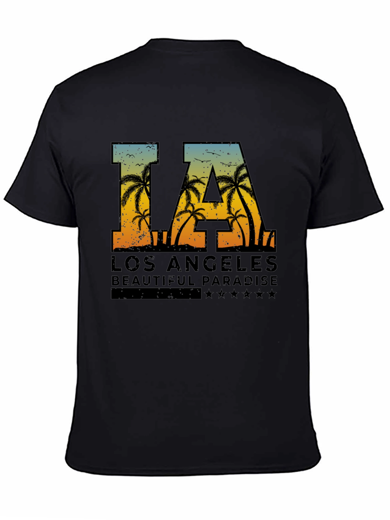 LA Palm Tree Graphic Tee - Los Angeles T-Shirt