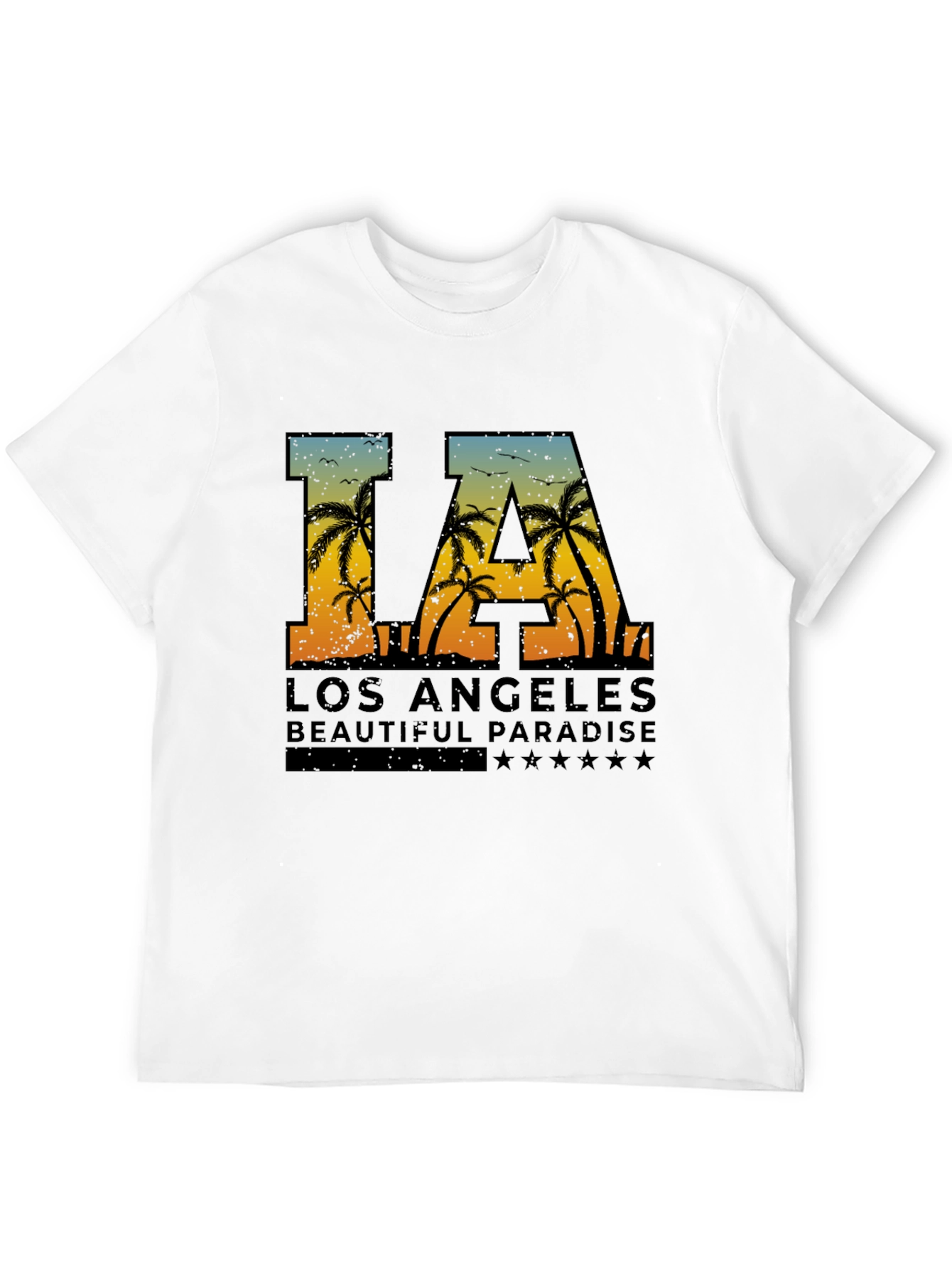 LA Palm Tree Graphic Tee - Los Angeles T-Shirt