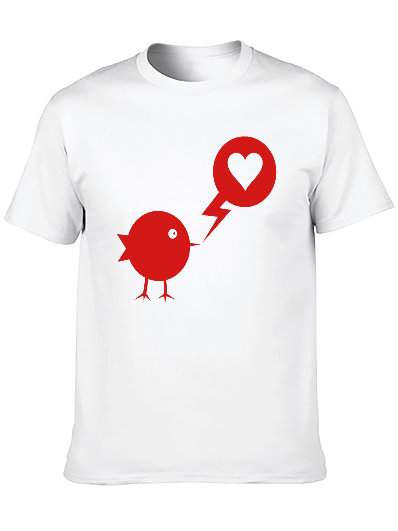 Bird with Heart T-Shirt - Express Your Love