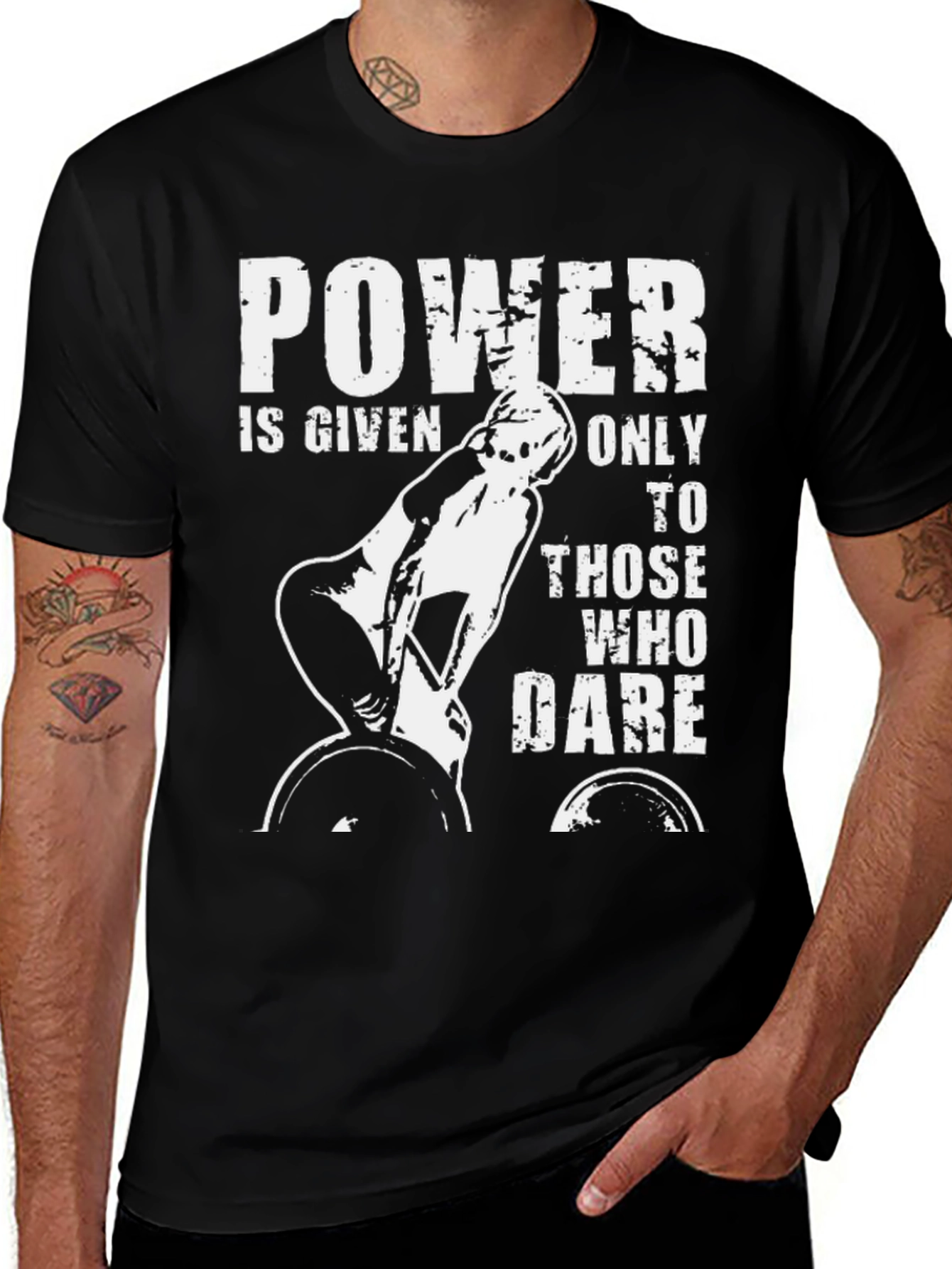 Powerlifting Motivation T-Shirt - Dare to Lift!