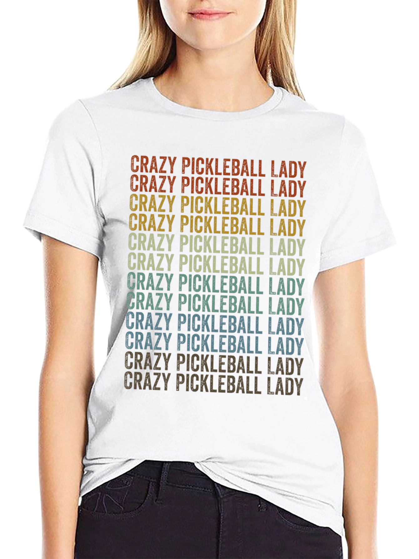 Crazy Pickleball Lady T-Shirt