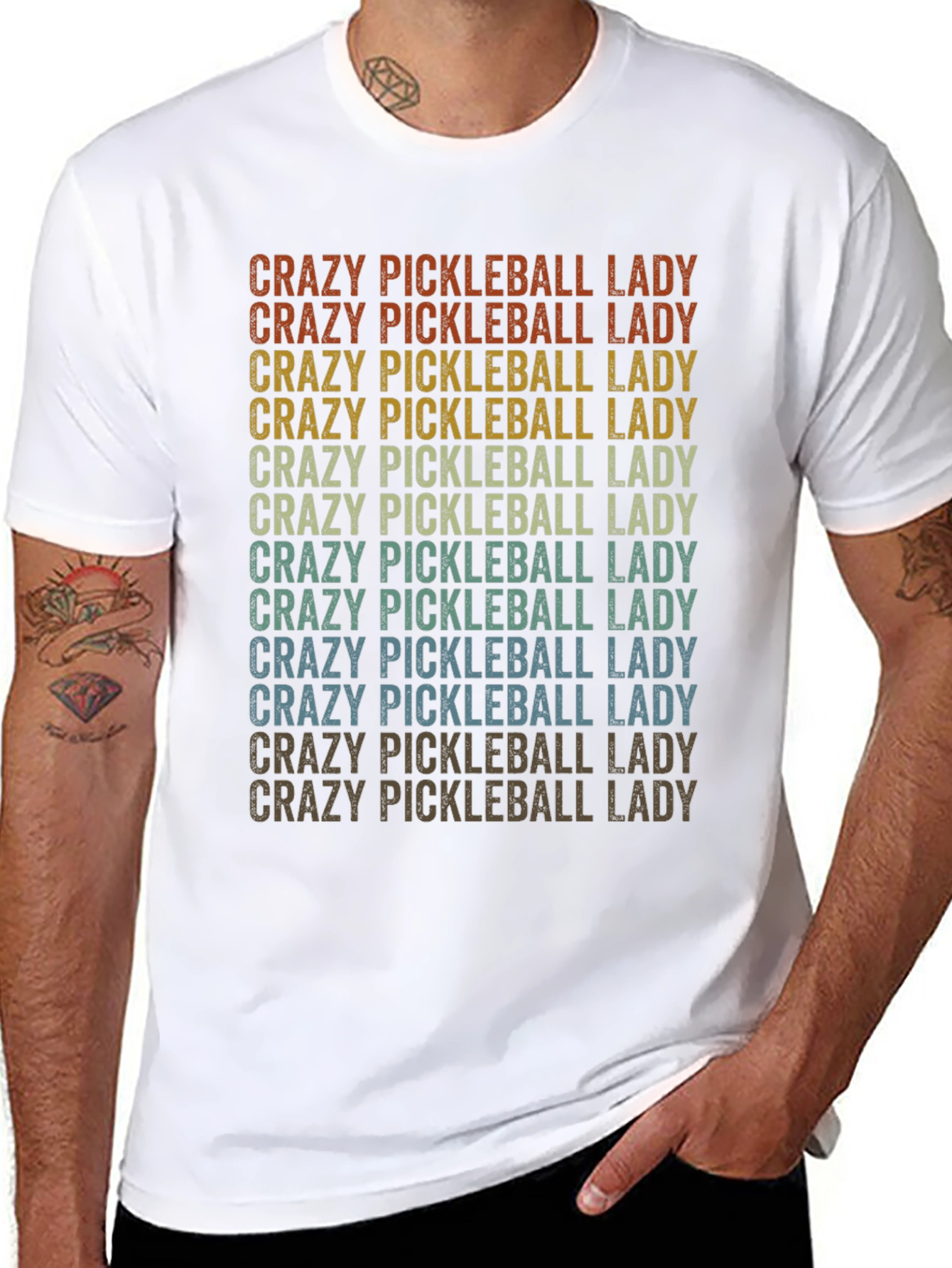 Crazy Pickleball Lady T-Shirt