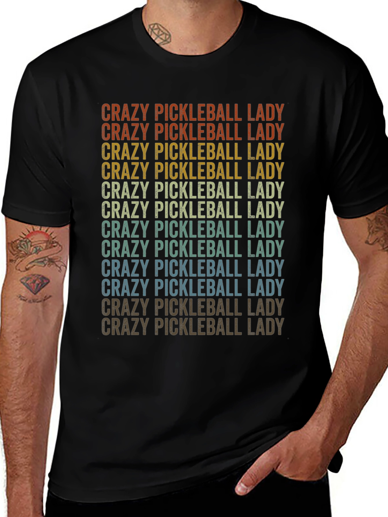 Crazy Pickleball Lady T-Shirt