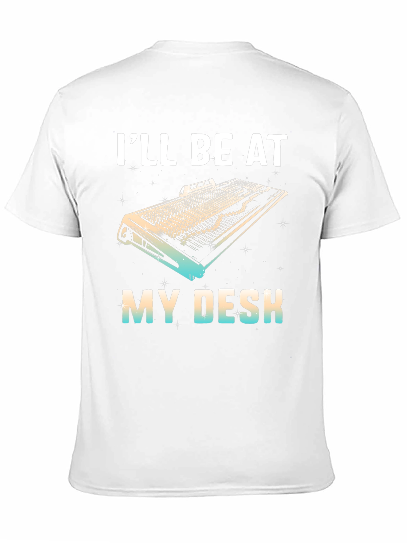 Ill Be At My Desk Black T-Shirt