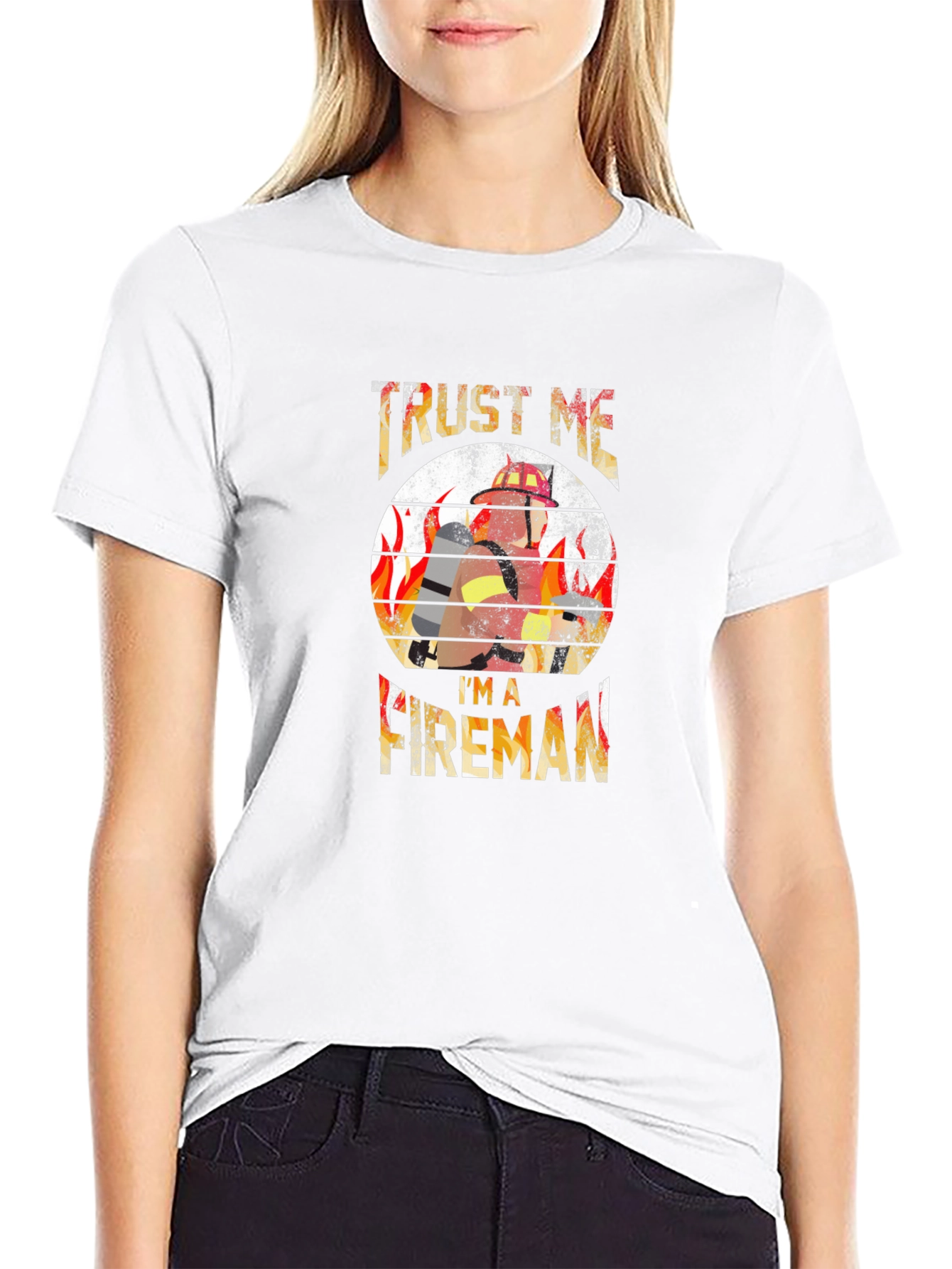 Trust Me Im A Fireman Graphic Tee