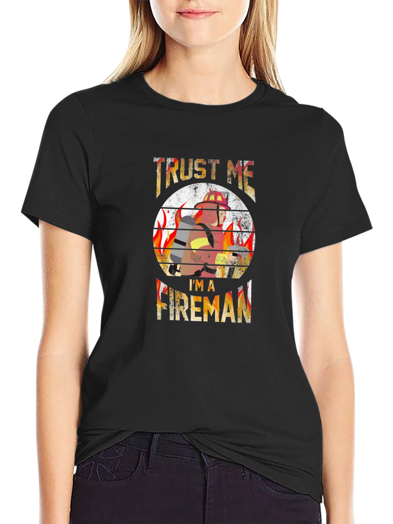 Trust Me Im A Fireman Graphic Tee