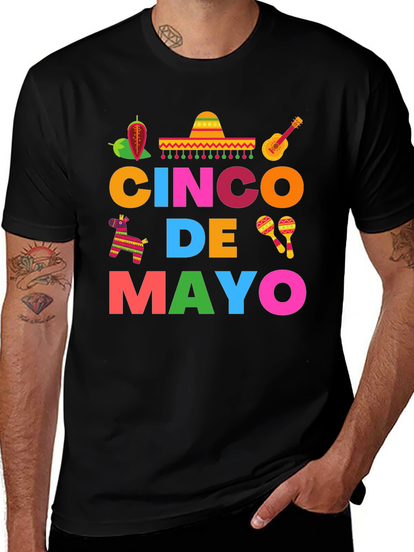 Cinco De Mayo Graphic T-Shirt - Mens Festive Tee