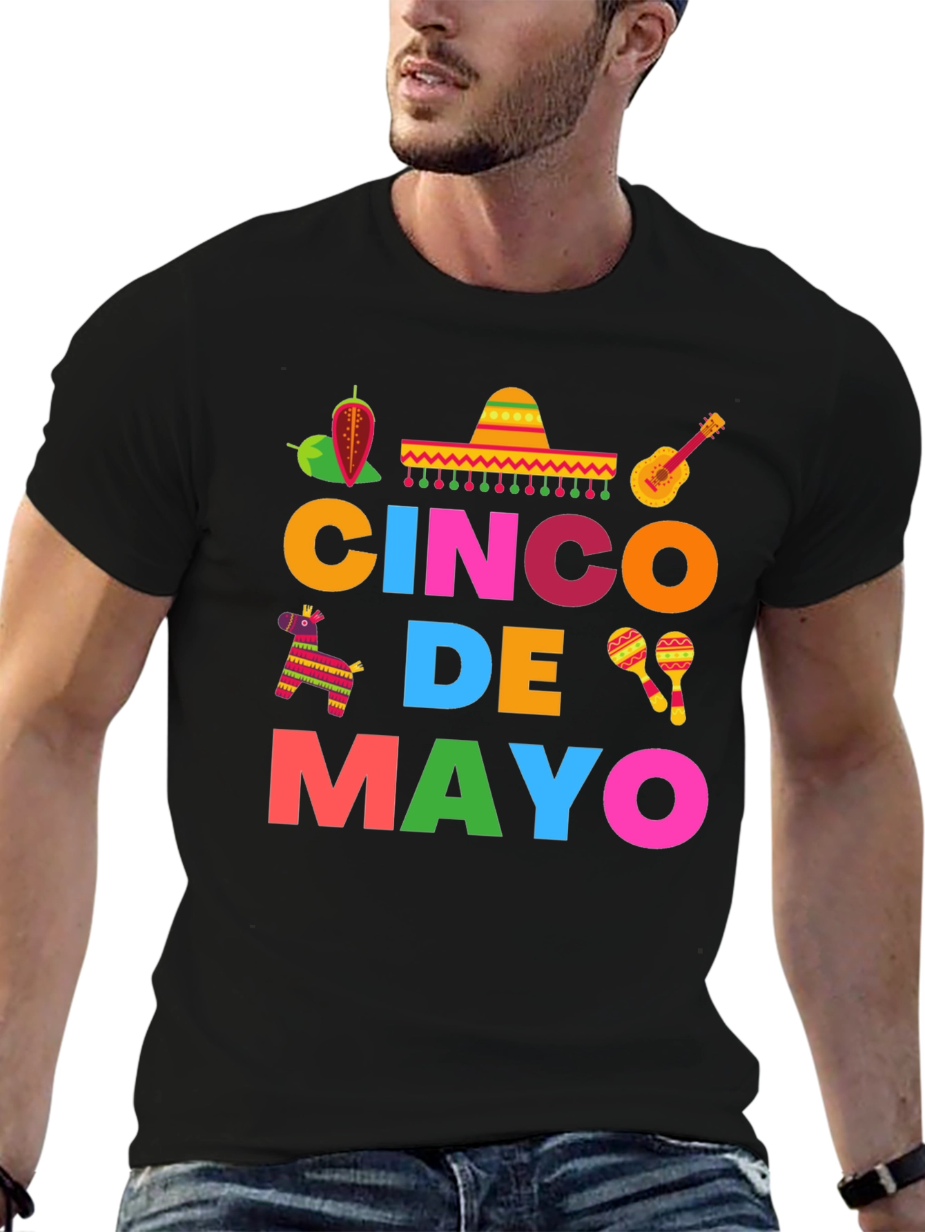Cinco De Mayo Graphic T-Shirt - Mens Festive Tee