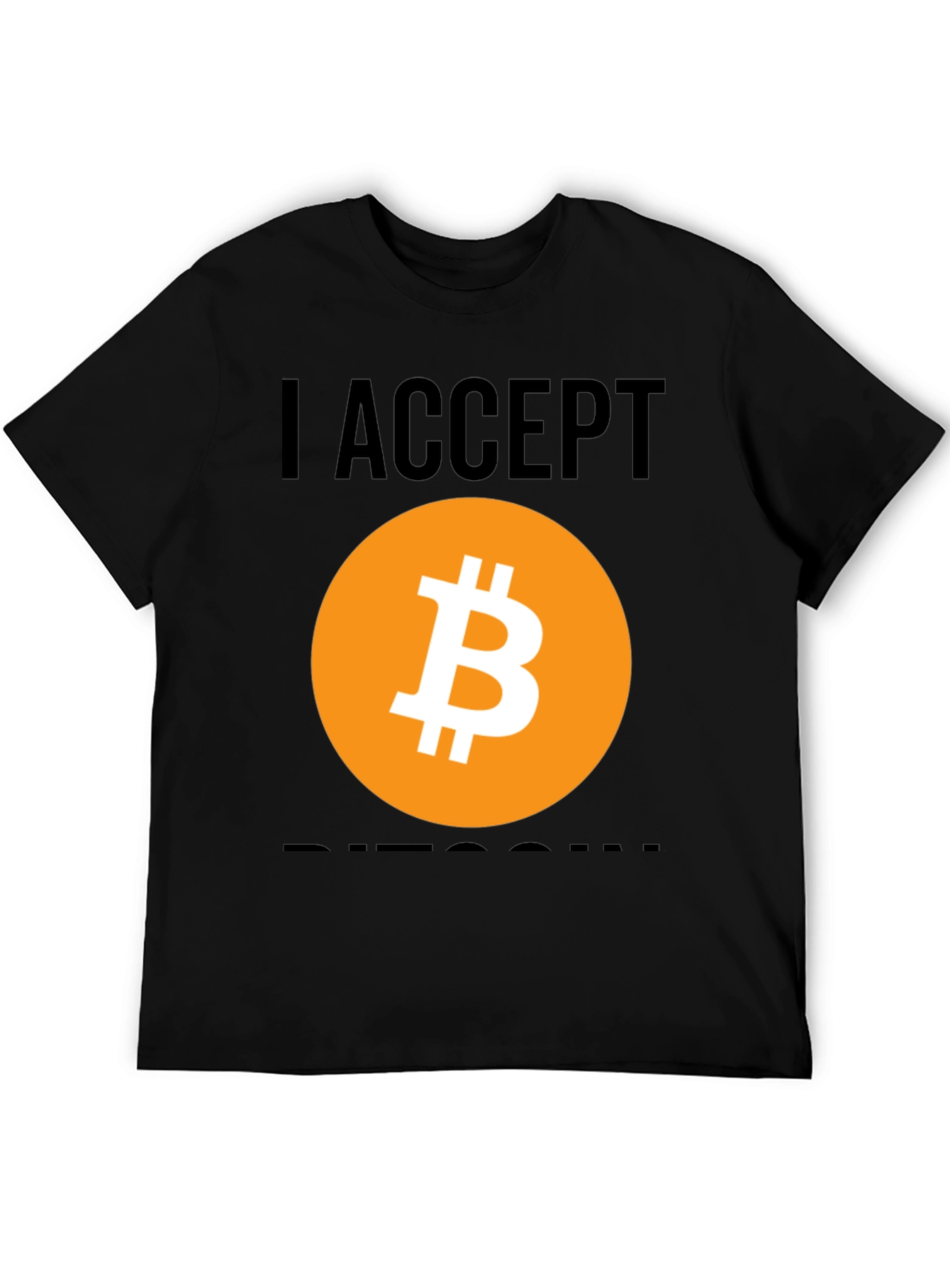 I Accept Bitcoin Graphic Tee - Crypto Enthusiast Shirt