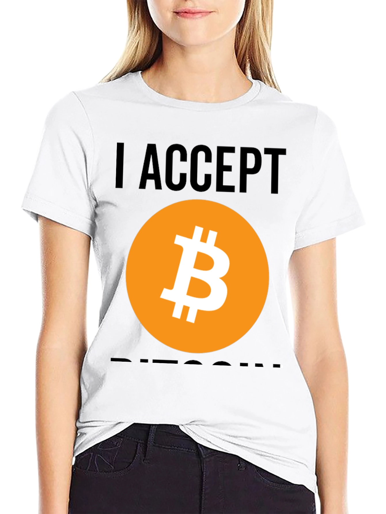 I Accept Bitcoin Graphic Tee - Crypto Enthusiast Shirt