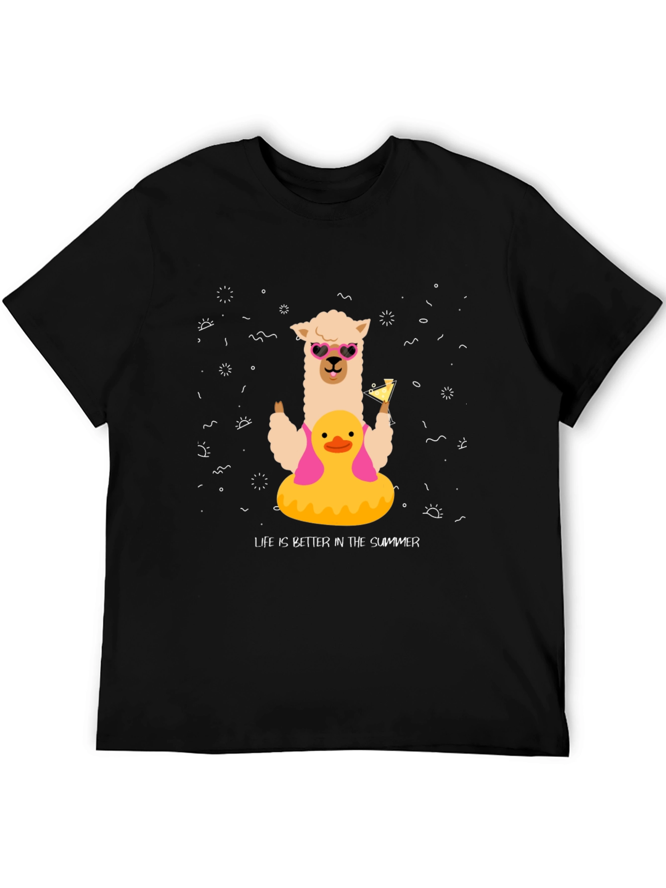 Summer Llama Tee: Life is Better in Summer