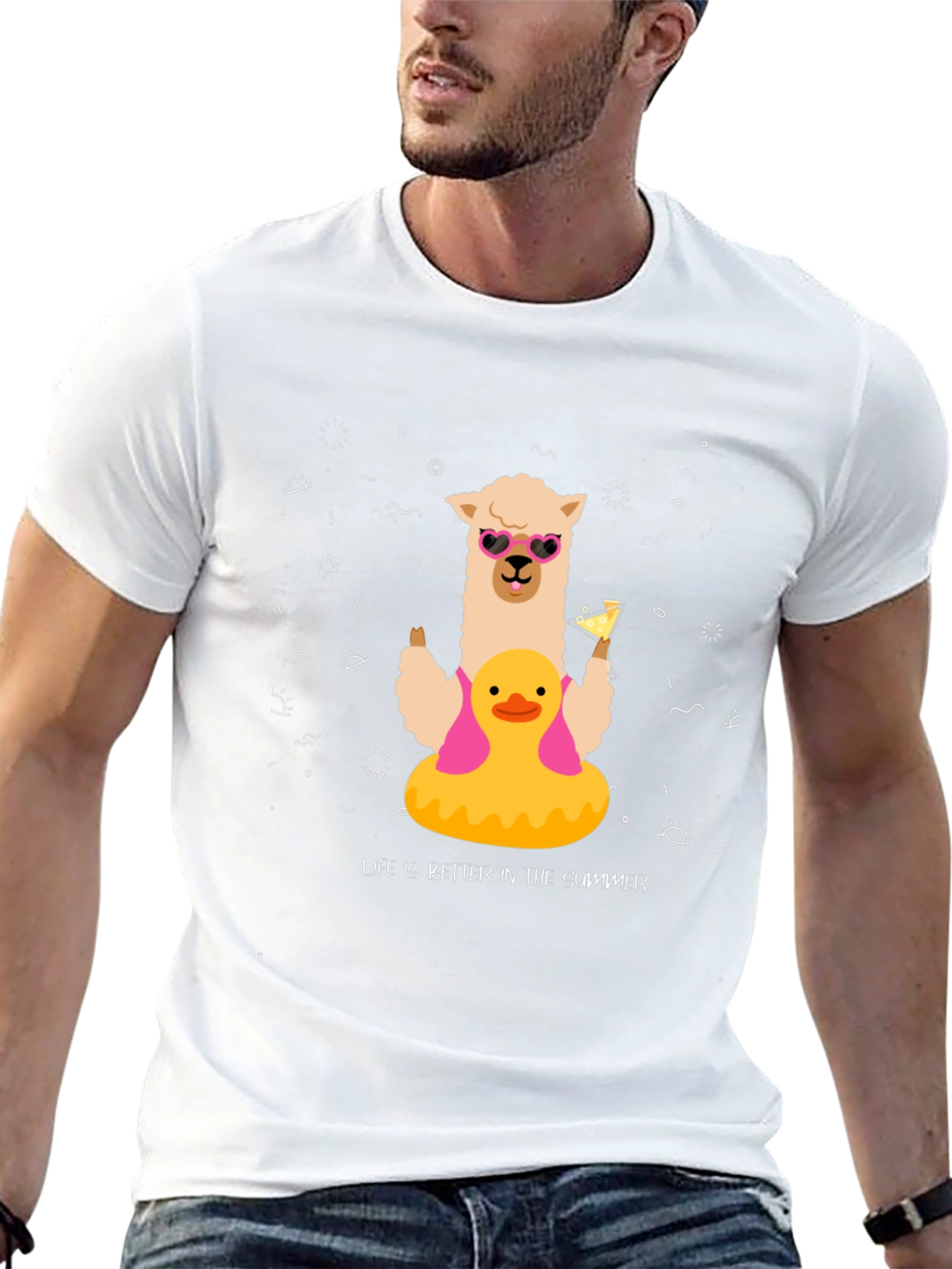 Summer Llama Tee: Life is Better in Summer
