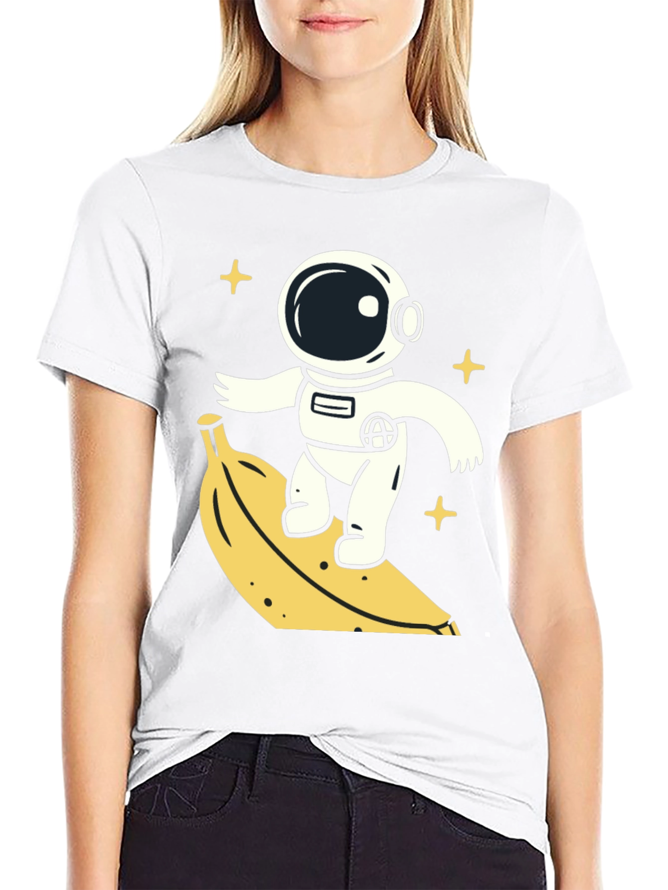 Astronaut Banana Ride T-Shirt