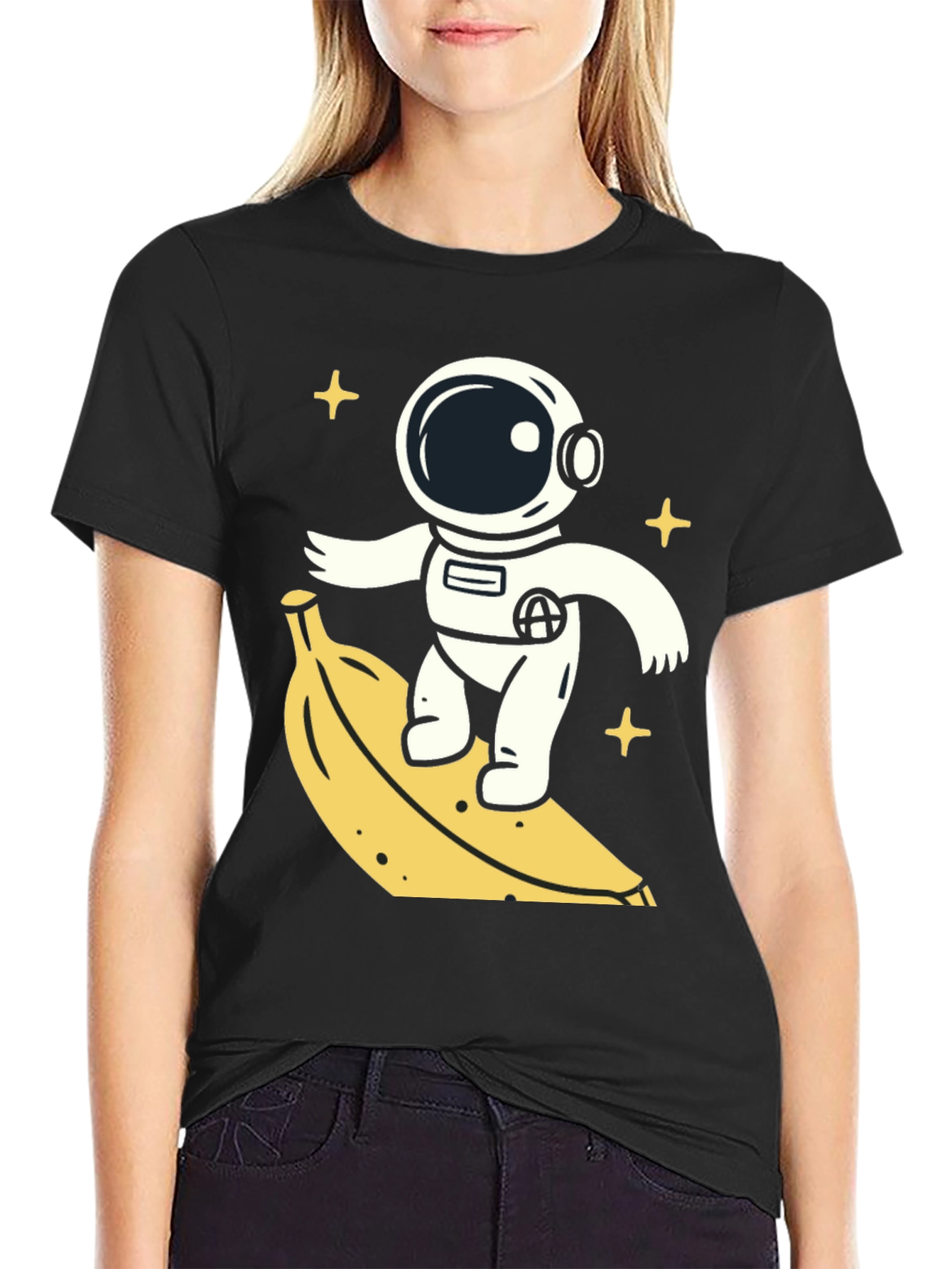 Astronaut Banana Ride T-Shirt