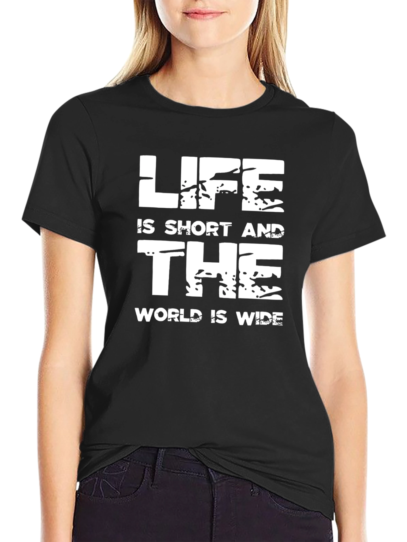 Life Is Short T-Shirt - Trendy Slogan Tee
