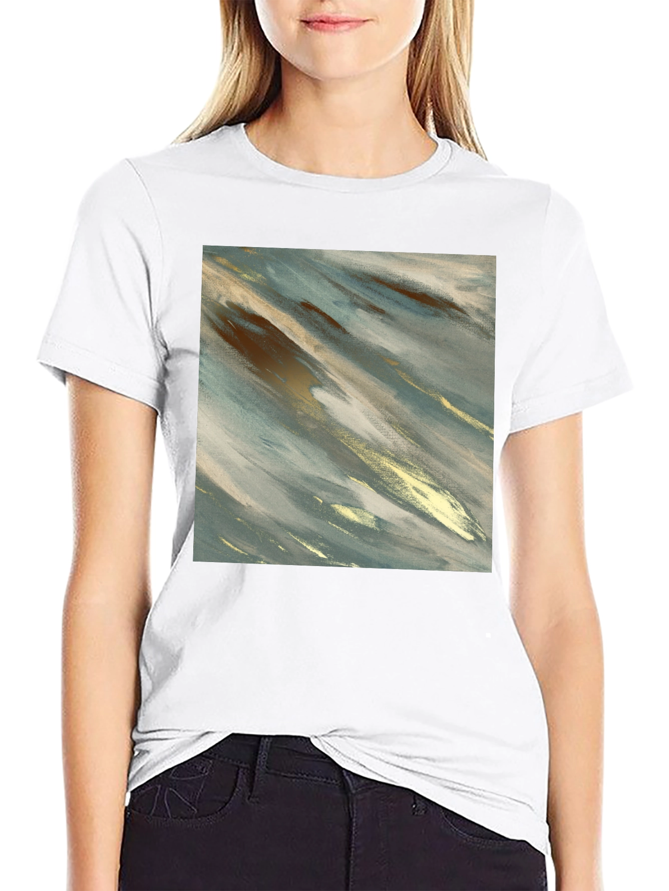 Abstract Art Graphic Tee - Modern Casual Style