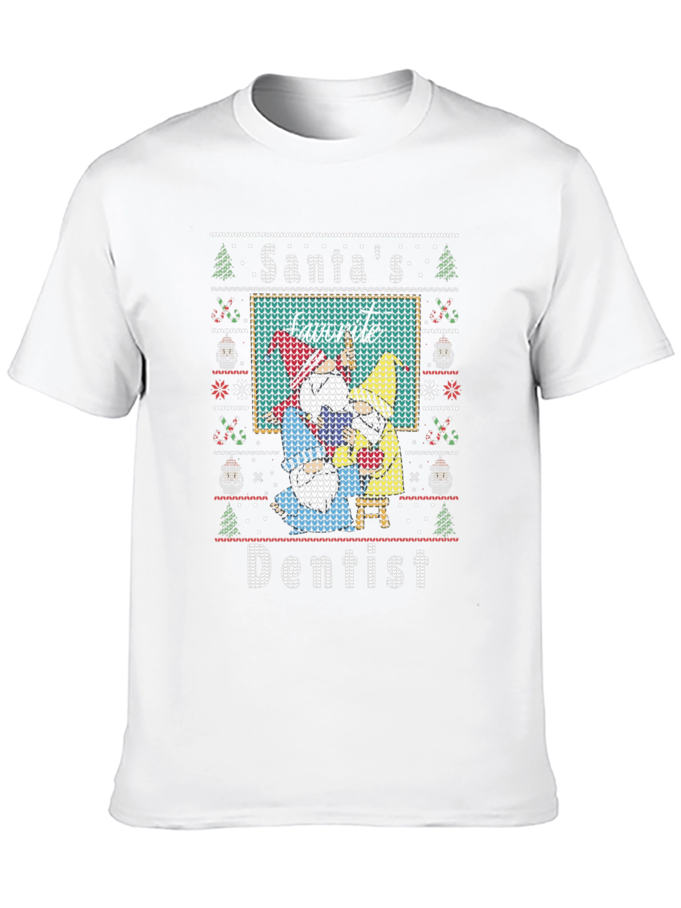 Santas Favorite Dentist Ugly Christmas Sweater T-Shirt