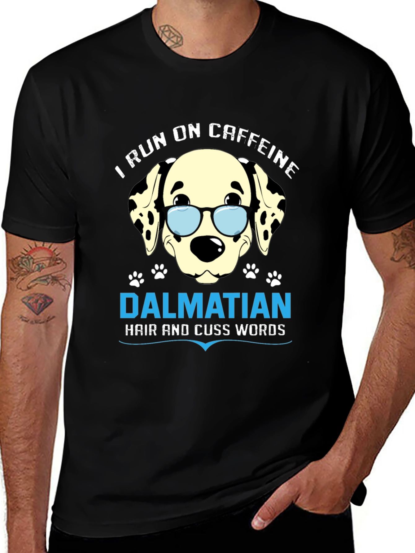 Caffeine Dalmatian Funny Dog Lover T-Shirt