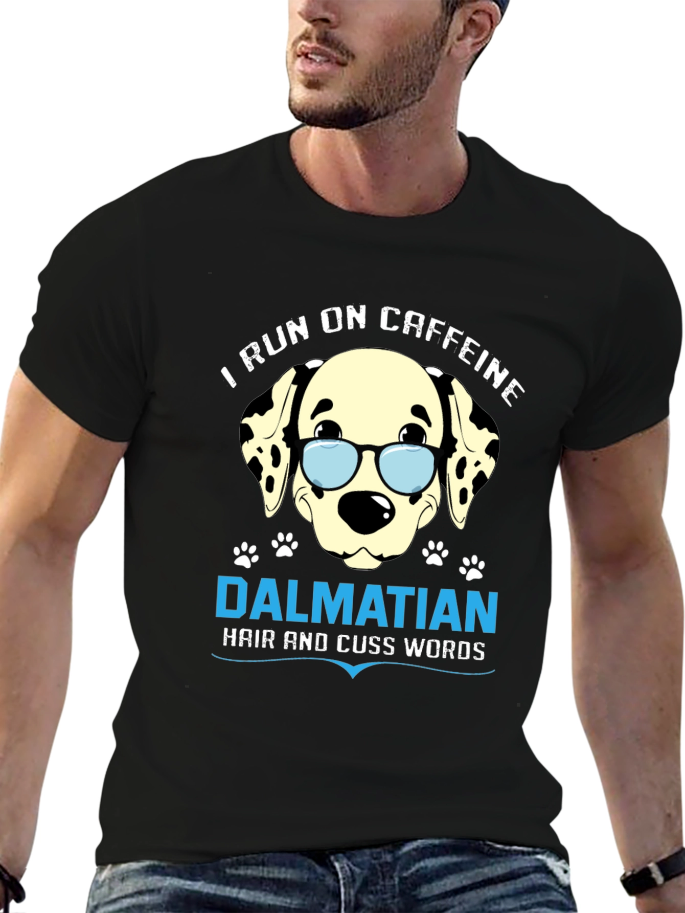 Caffeine Dalmatian Funny Dog Lover T-Shirt