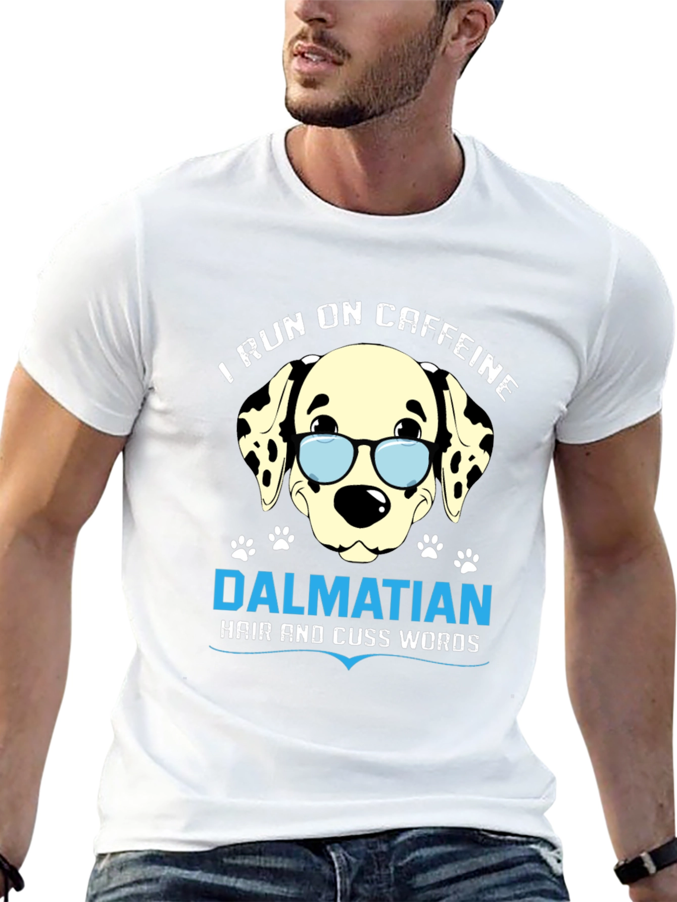 Caffeine Dalmatian Funny Dog Lover T-Shirt