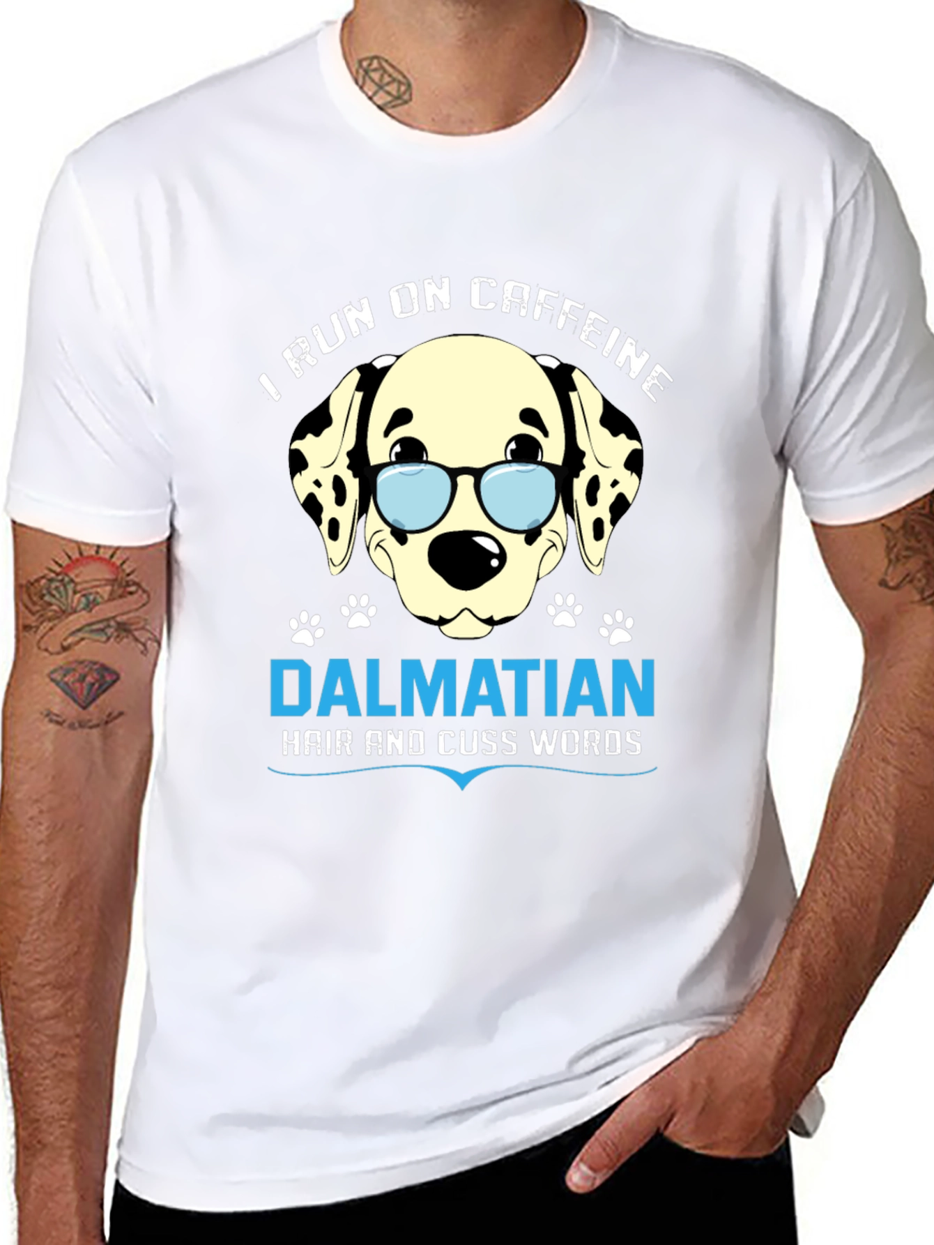 Caffeine Dalmatian Funny Dog Lover T-Shirt