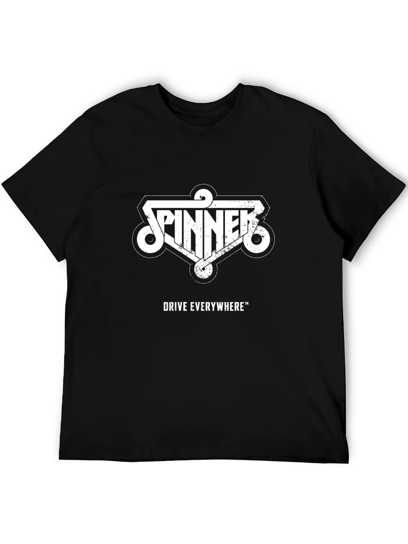 Spinner Drive Everywhere Black Graphic Tee
