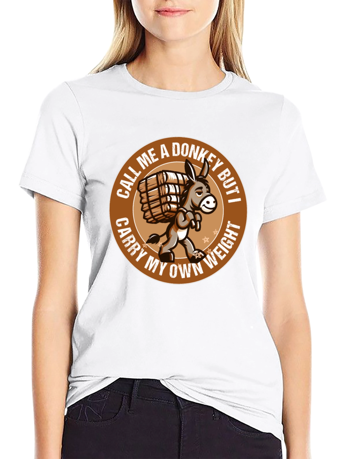 Funny Donkey T-Shirt - Carry My Own Weight