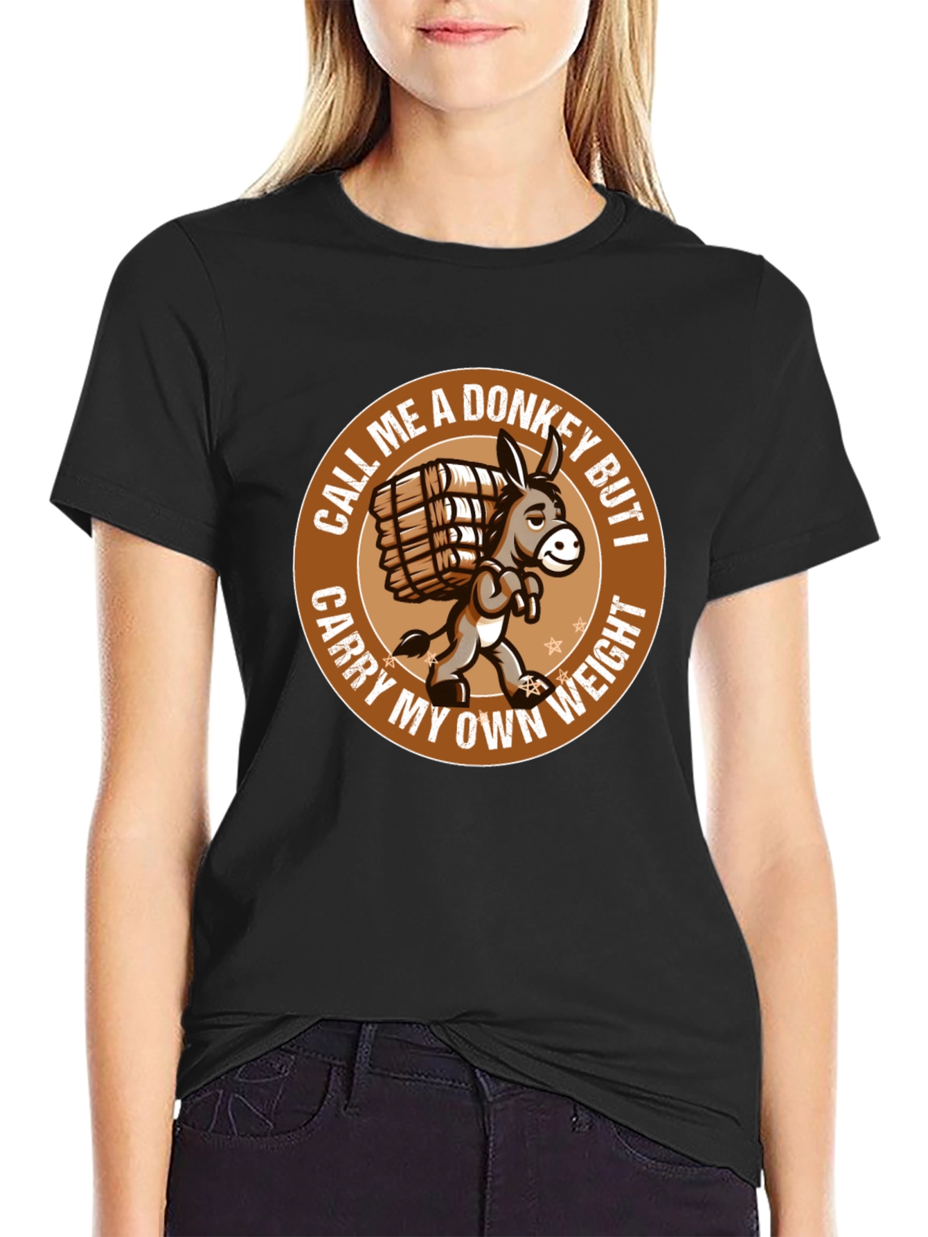 Funny Donkey T-Shirt - Carry My Own Weight