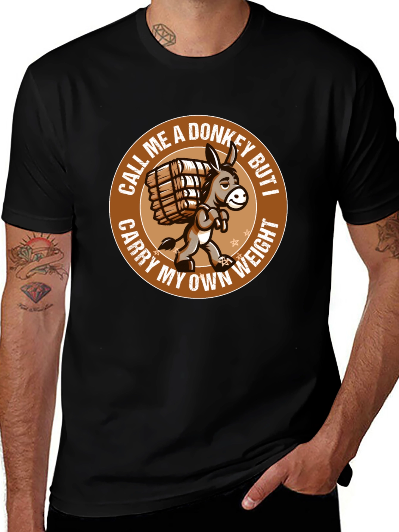 Funny Donkey T-Shirt - Carry My Own Weight