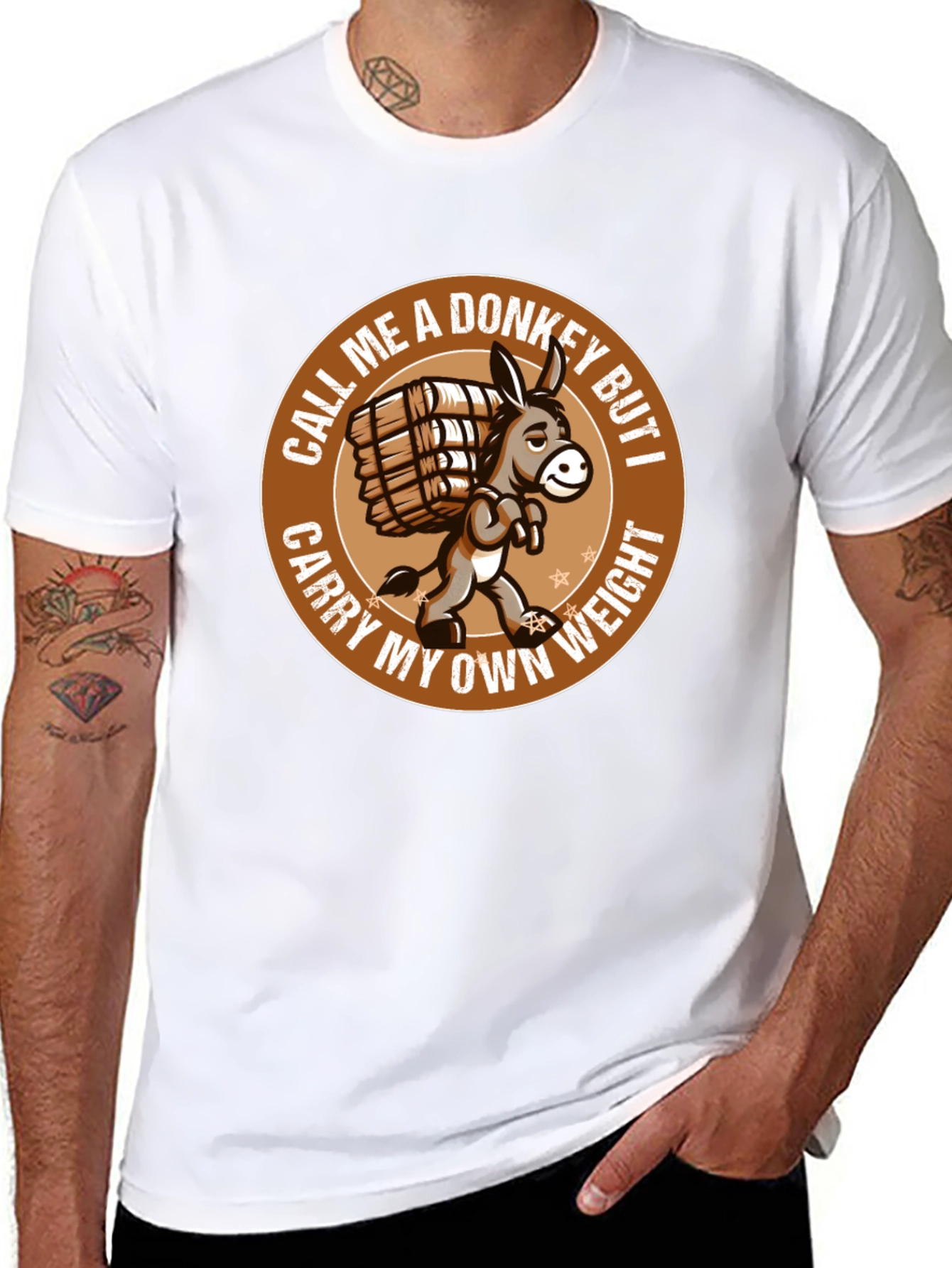 Funny Donkey T-Shirt - Carry My Own Weight