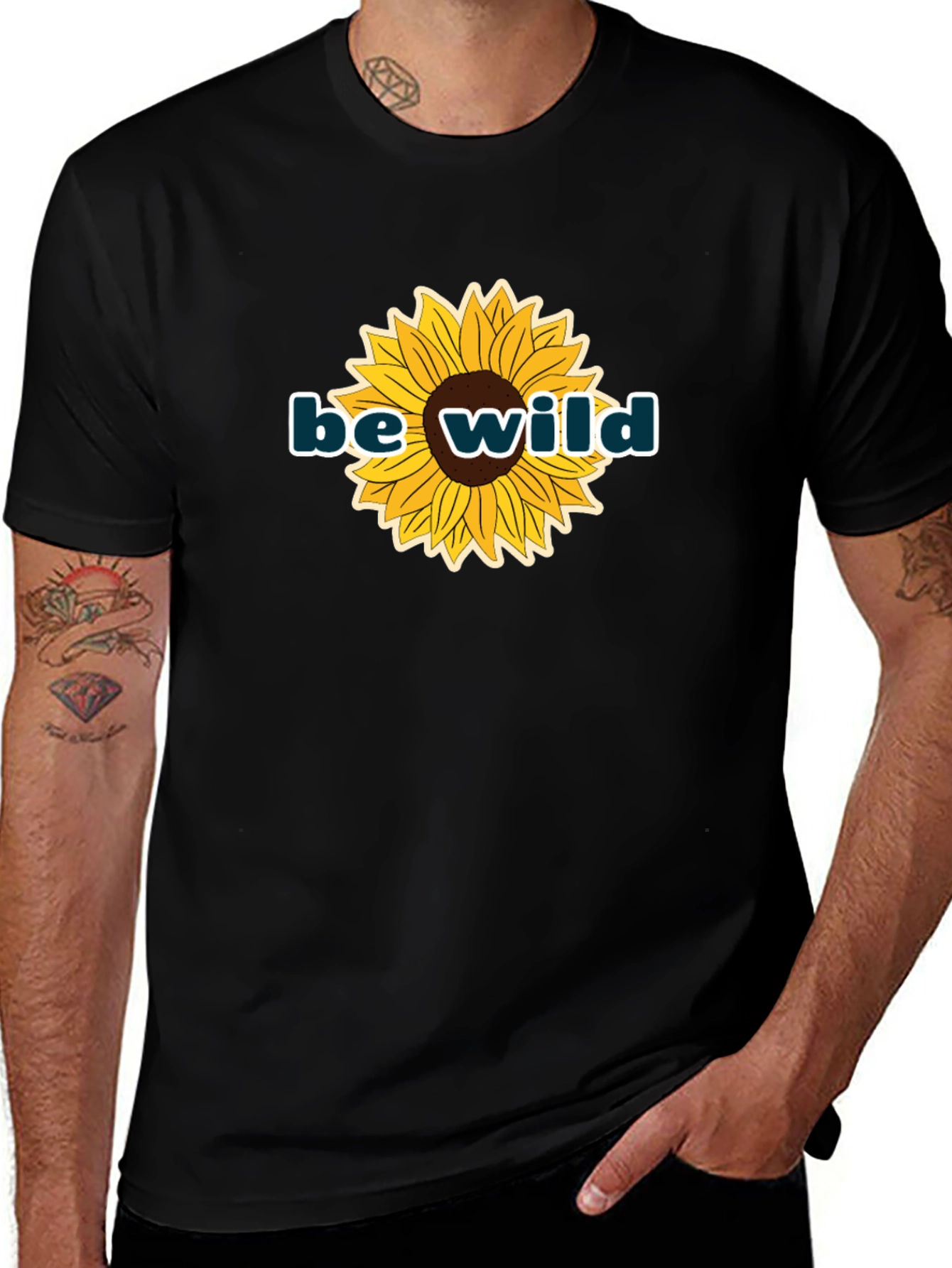 Be Wild Sunflower Graphic Tee