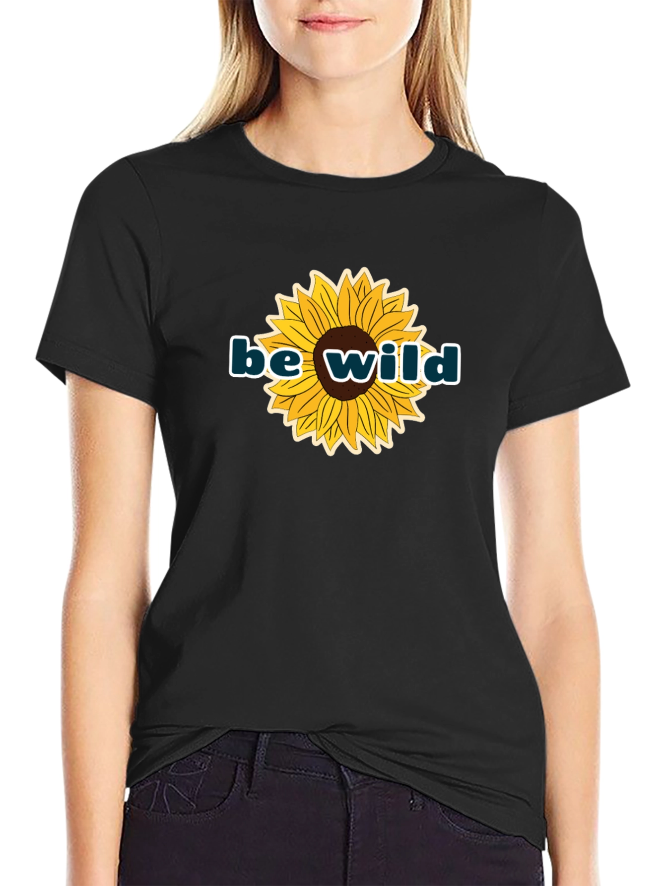 Be Wild Sunflower Graphic Tee