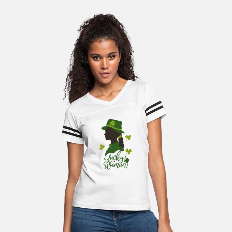 Lucky Woman Groovy Retro Teacher St Patrick's Day