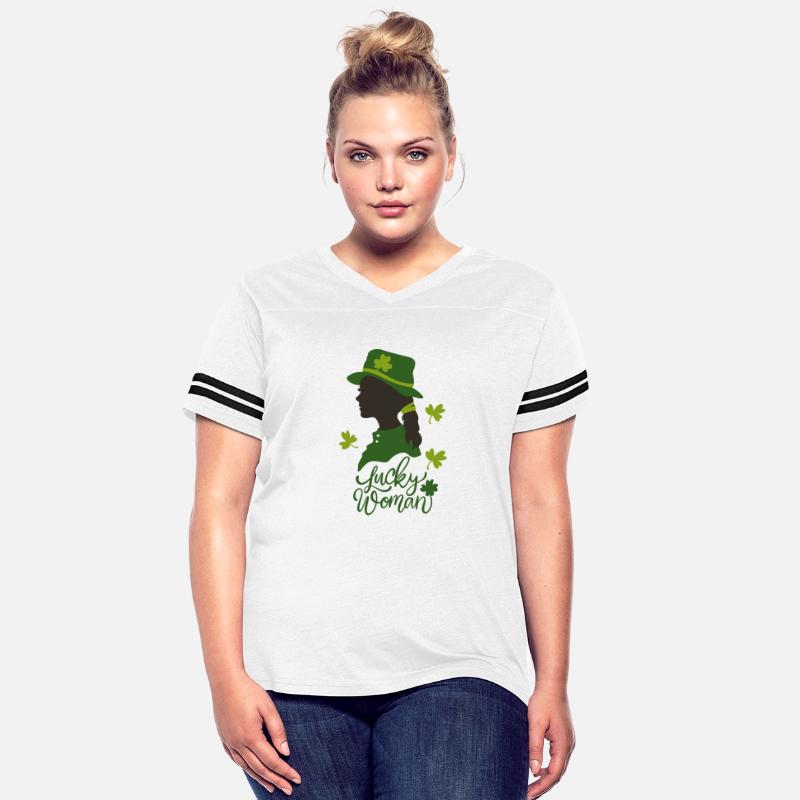 Lucky Woman Groovy Retro Teacher St Patrick's Day