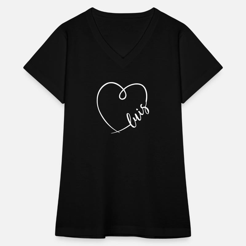 Luis Name Heart Calligraphy