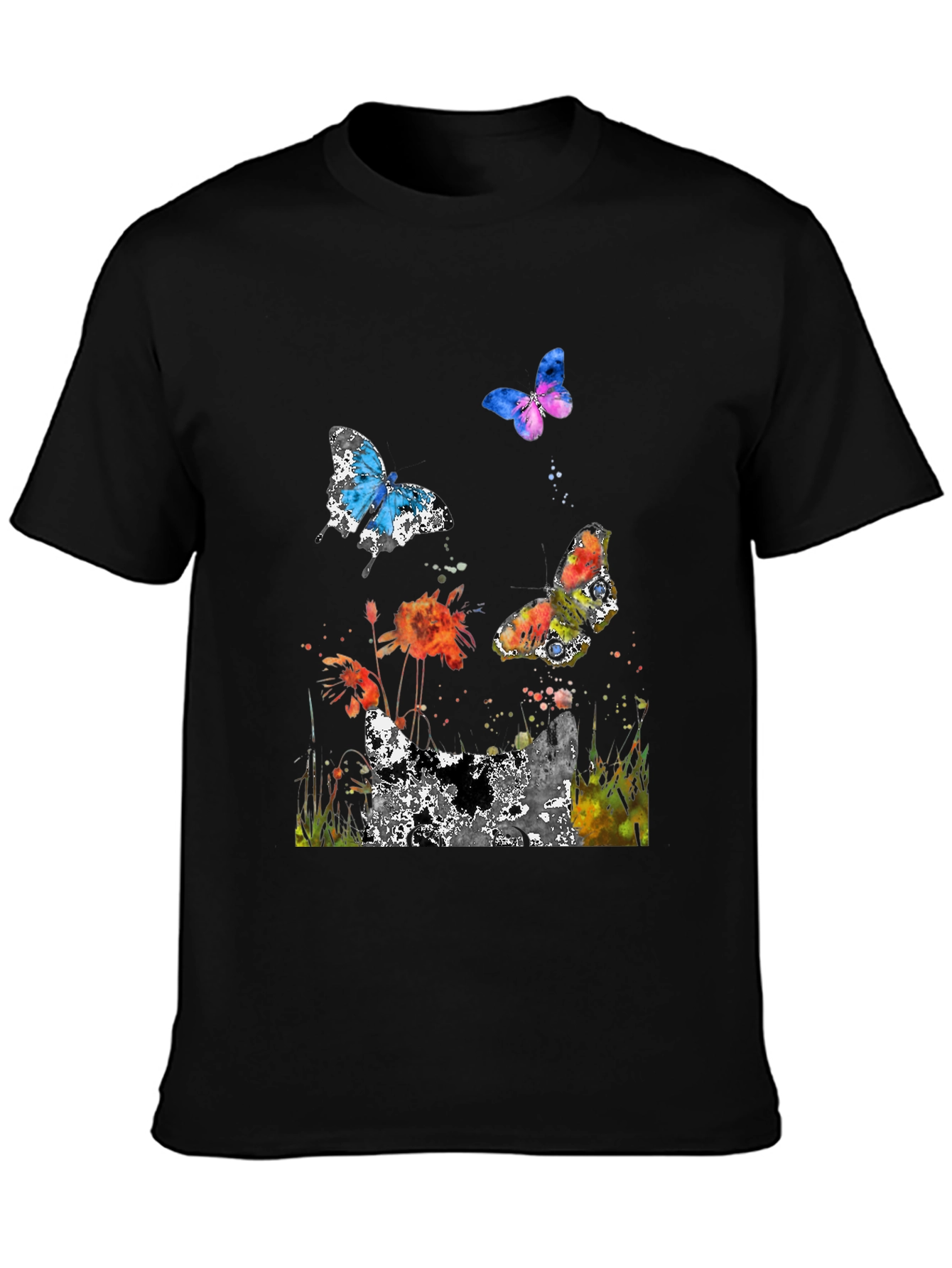 Butterfly Watercolor Graphic T-Shirt